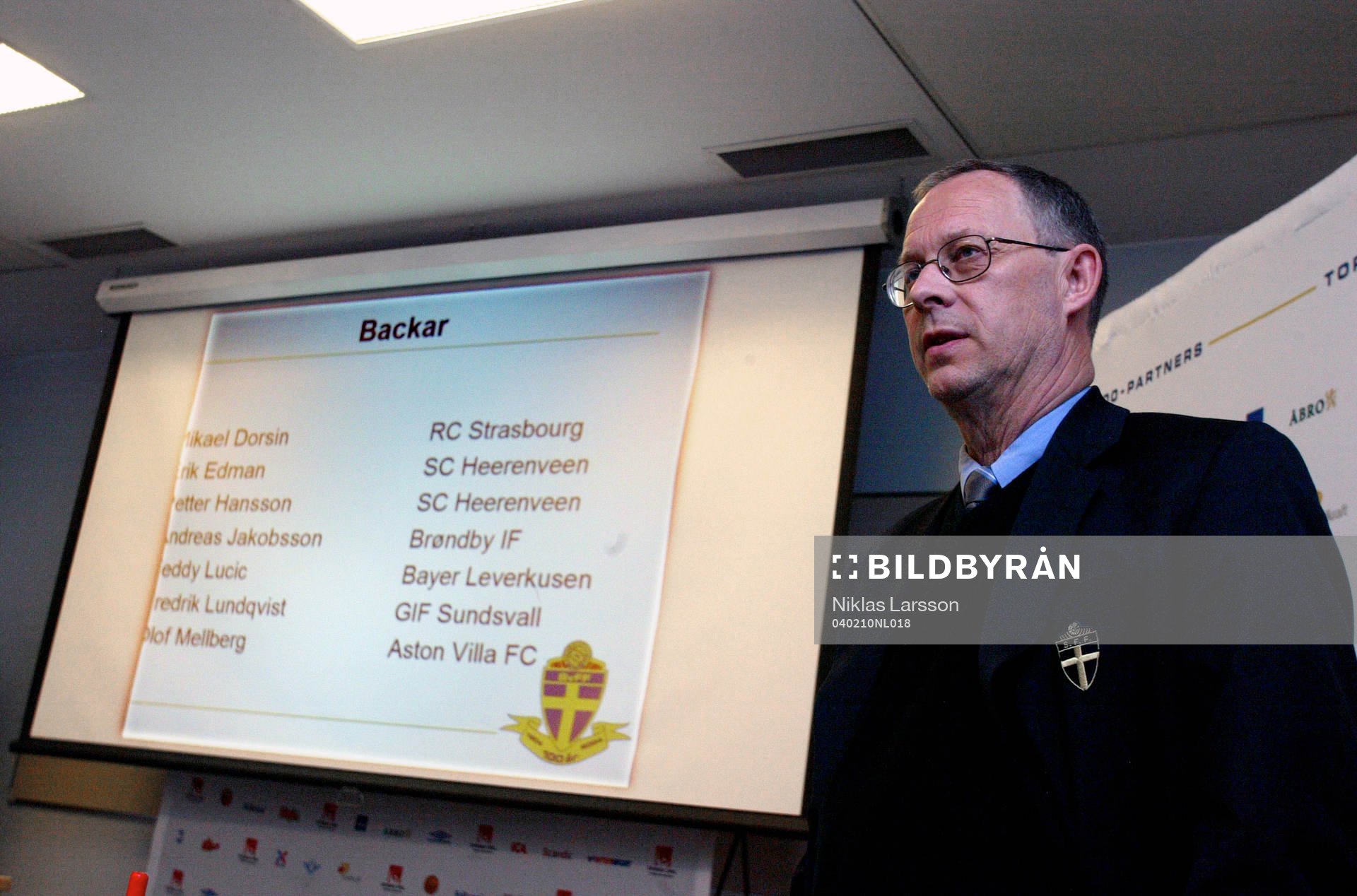 Lars Lagerbäck, förbundskapten Sverige presenterar