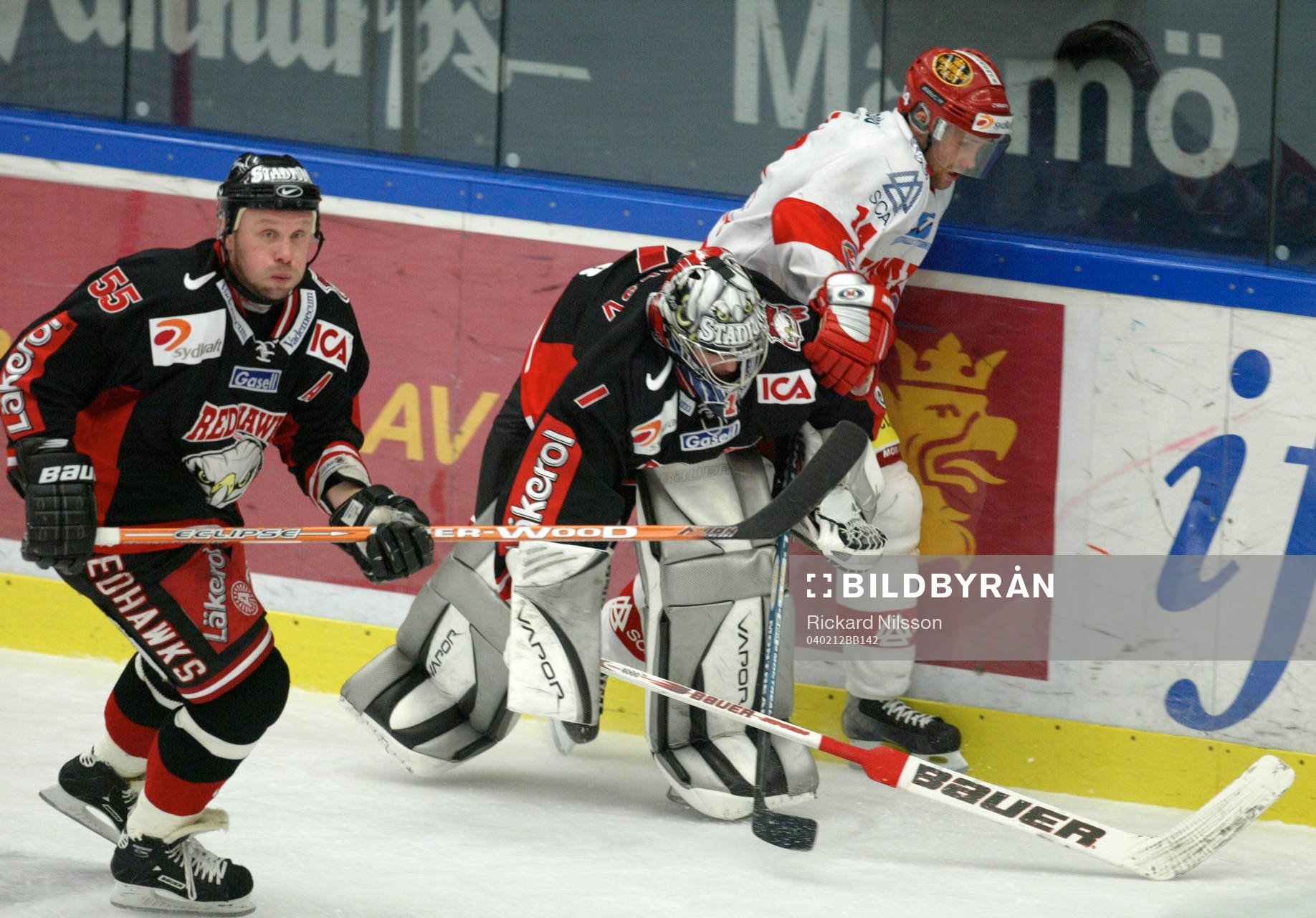 Peter Andersson, Andreas Hadelöv, målvakt och Niklas