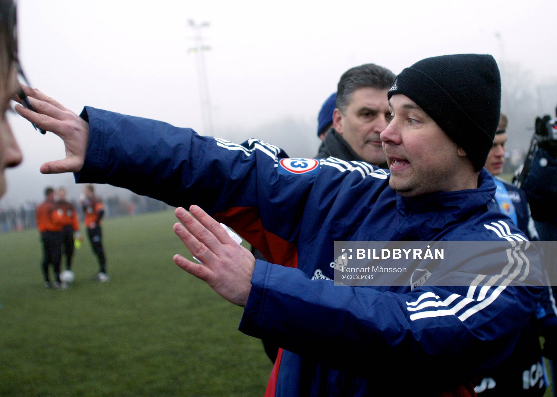 Stefan Rehn dirigerar med Zoran Lukic, tränare Djurgården