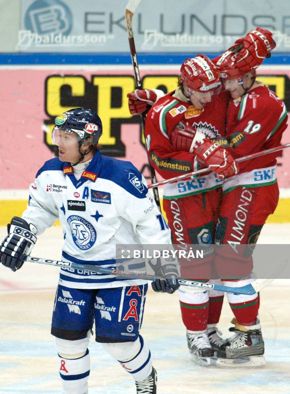 Jari Tolsa och Alexander Steen, Frölunda, jubel