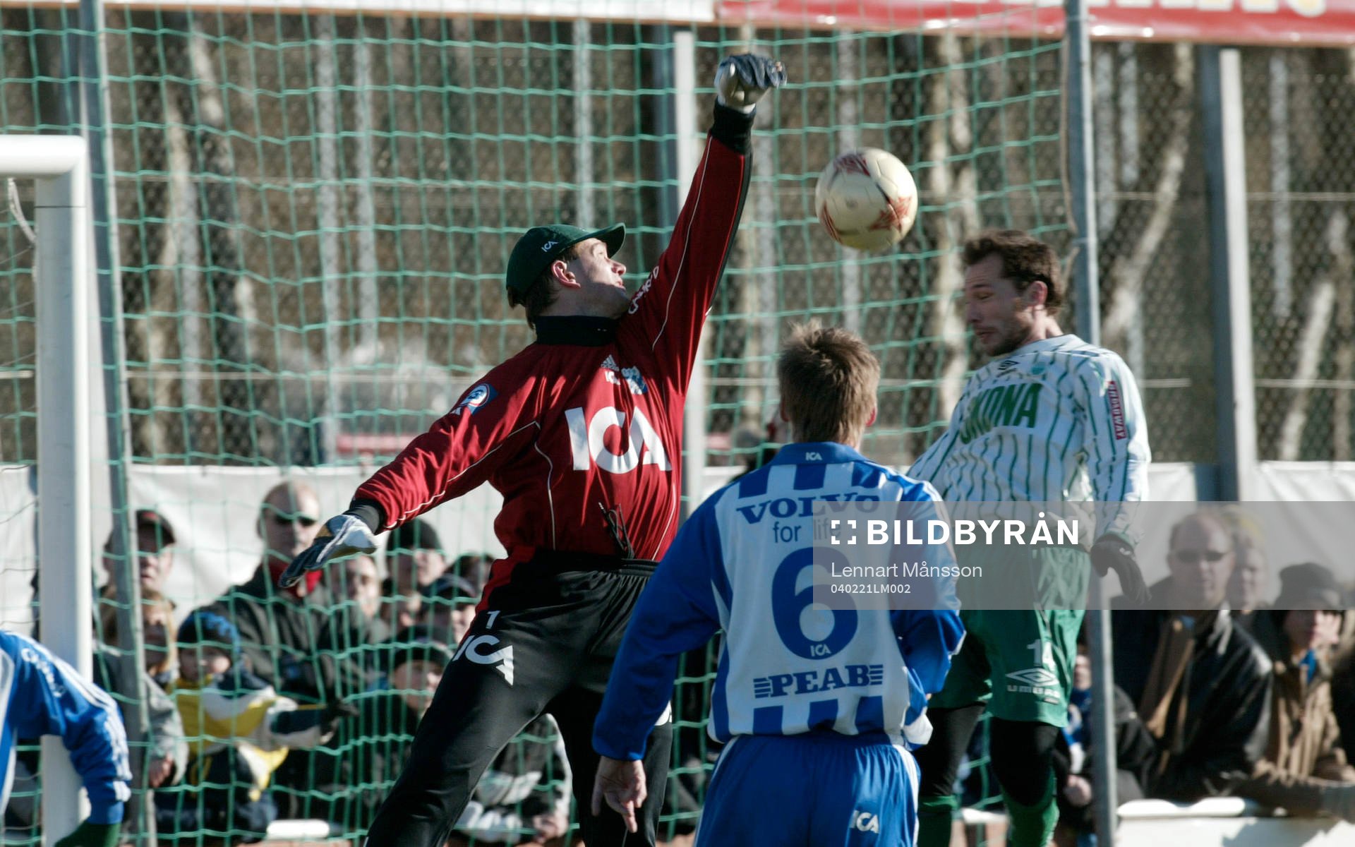 Henrik Andersson nätar för Frölunda