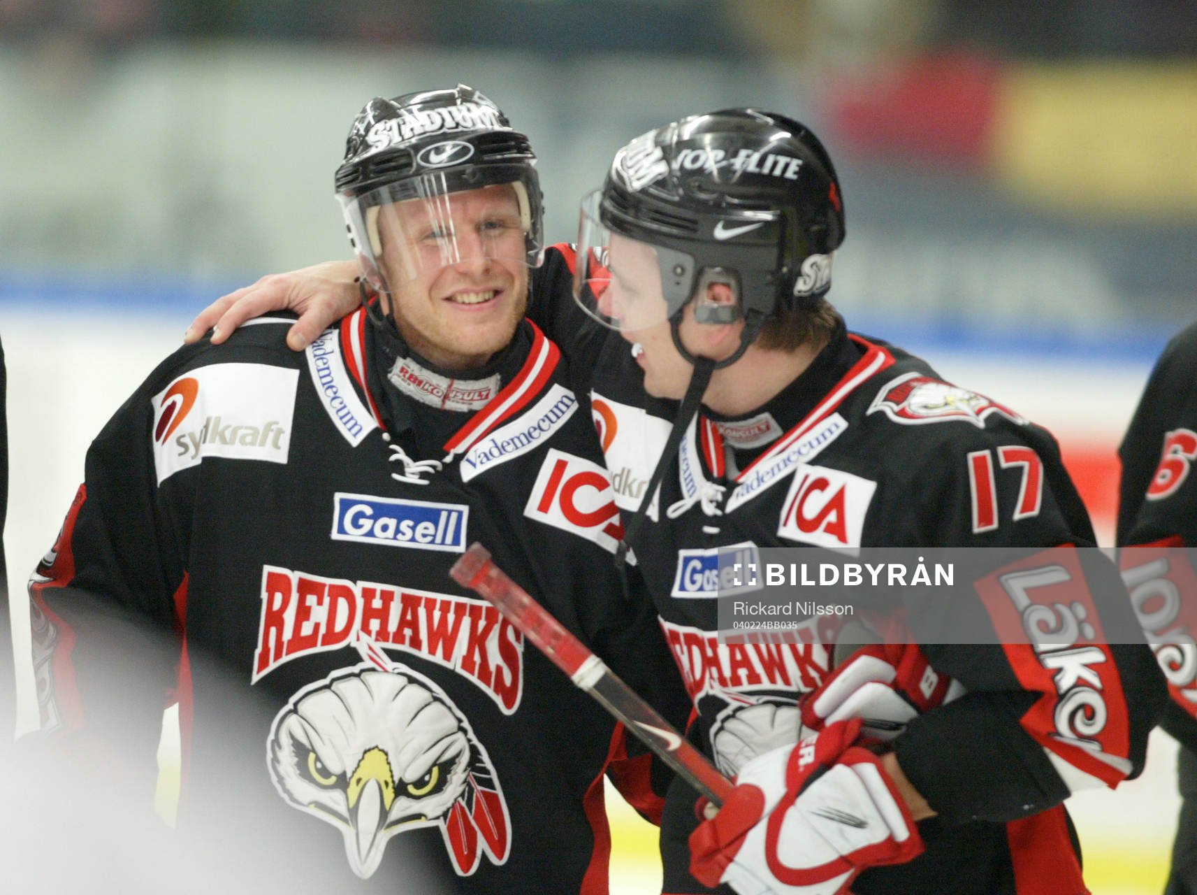 Jan Hammar, Malmö, två-målsskytt. Här med Daniel