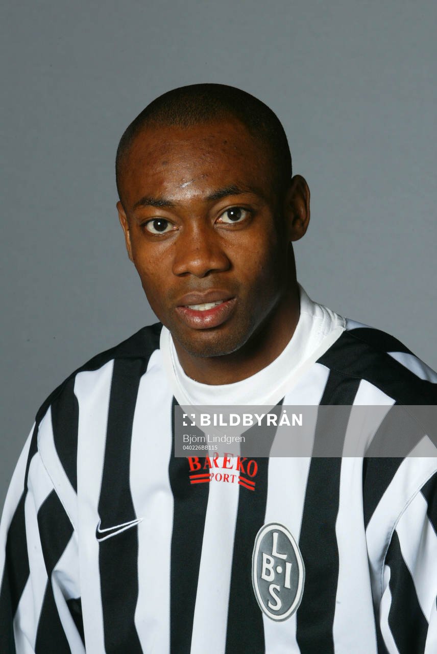 Fotboll, Allsvenskan, Landskrona, Porträtt, Kevin Amuneke