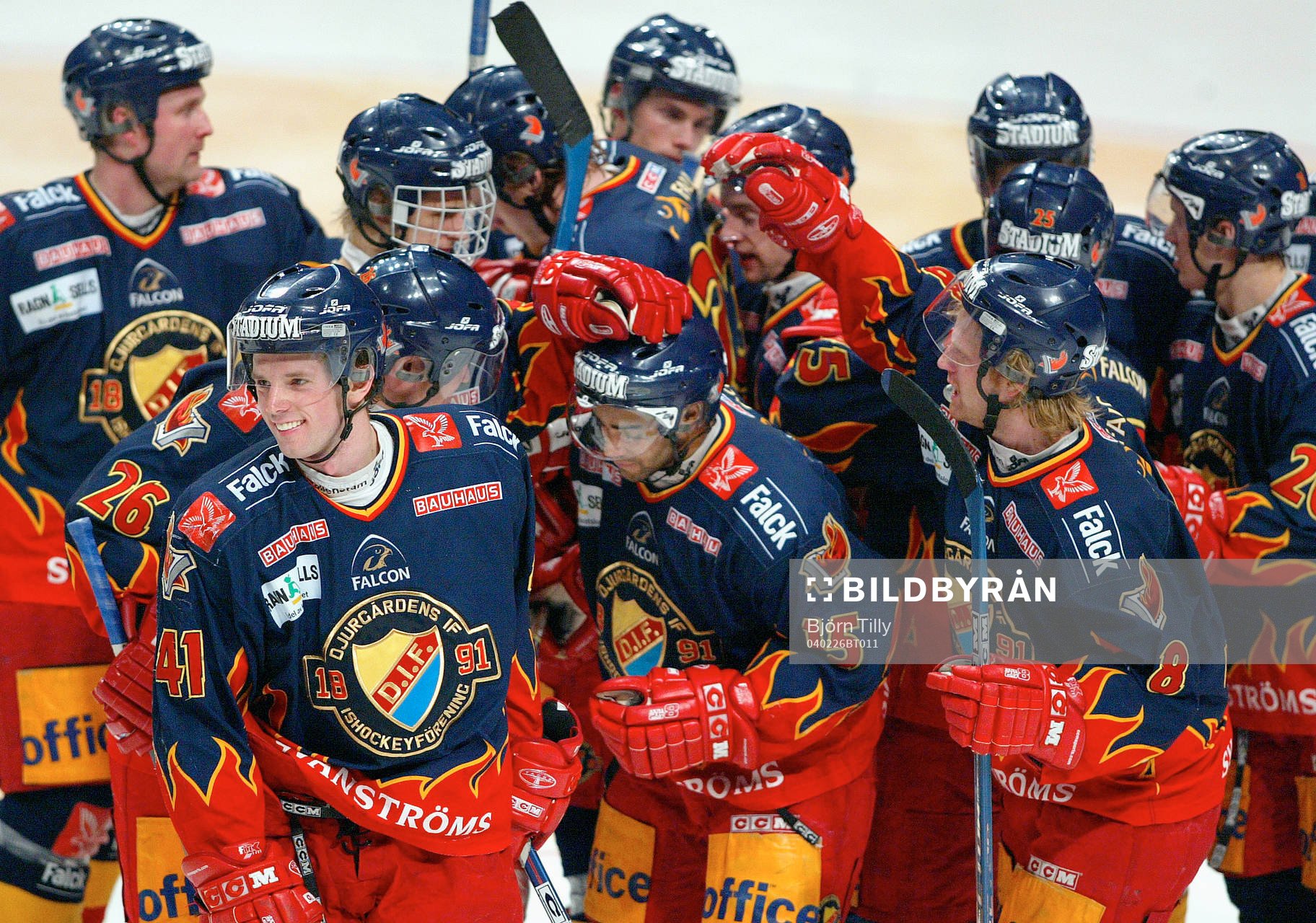 Djurgårds glädje. Richard Lintner, Johnny Oduya och