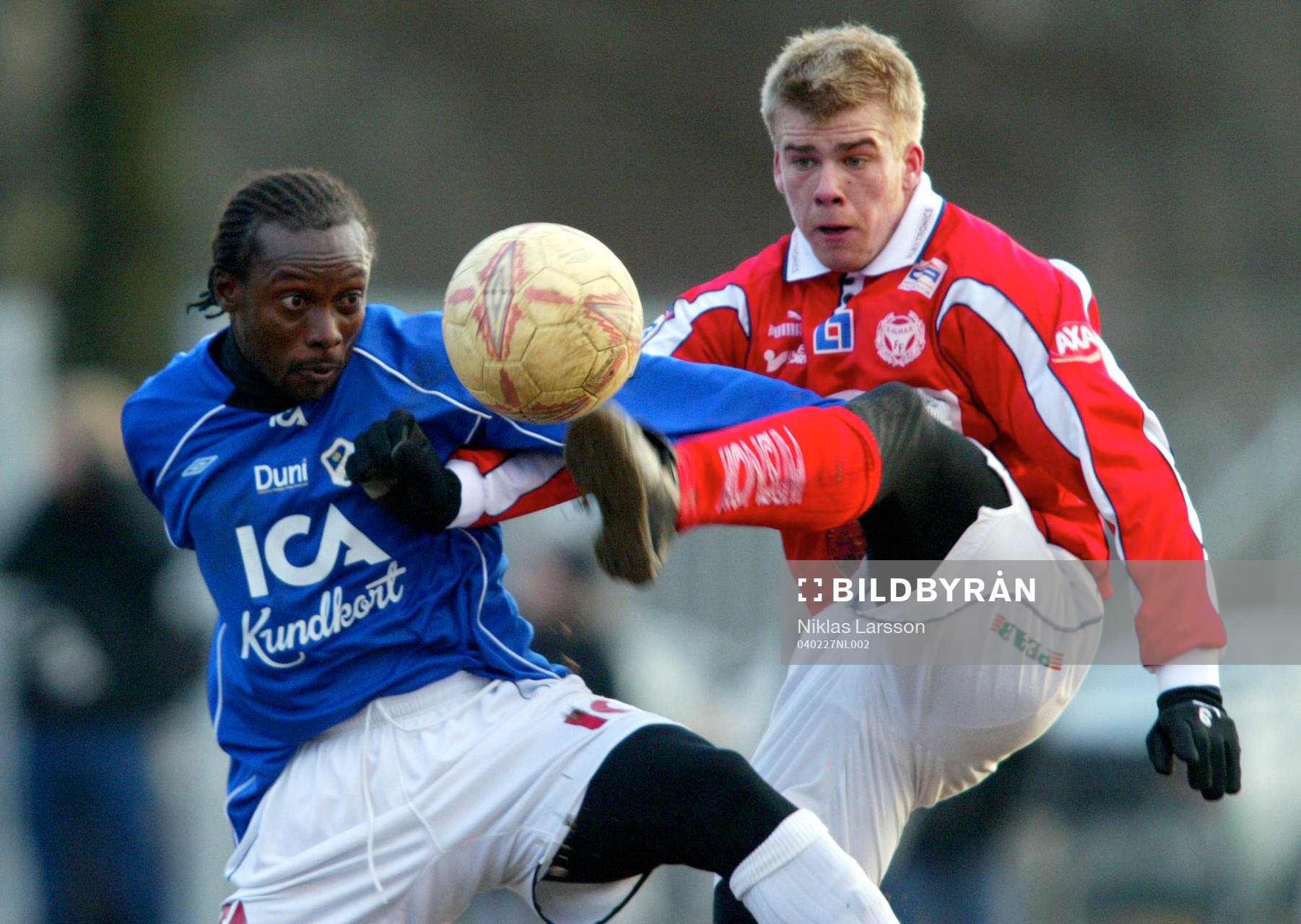 Yaw Preko, Halmstad och Mikael Eklund, Kalmar