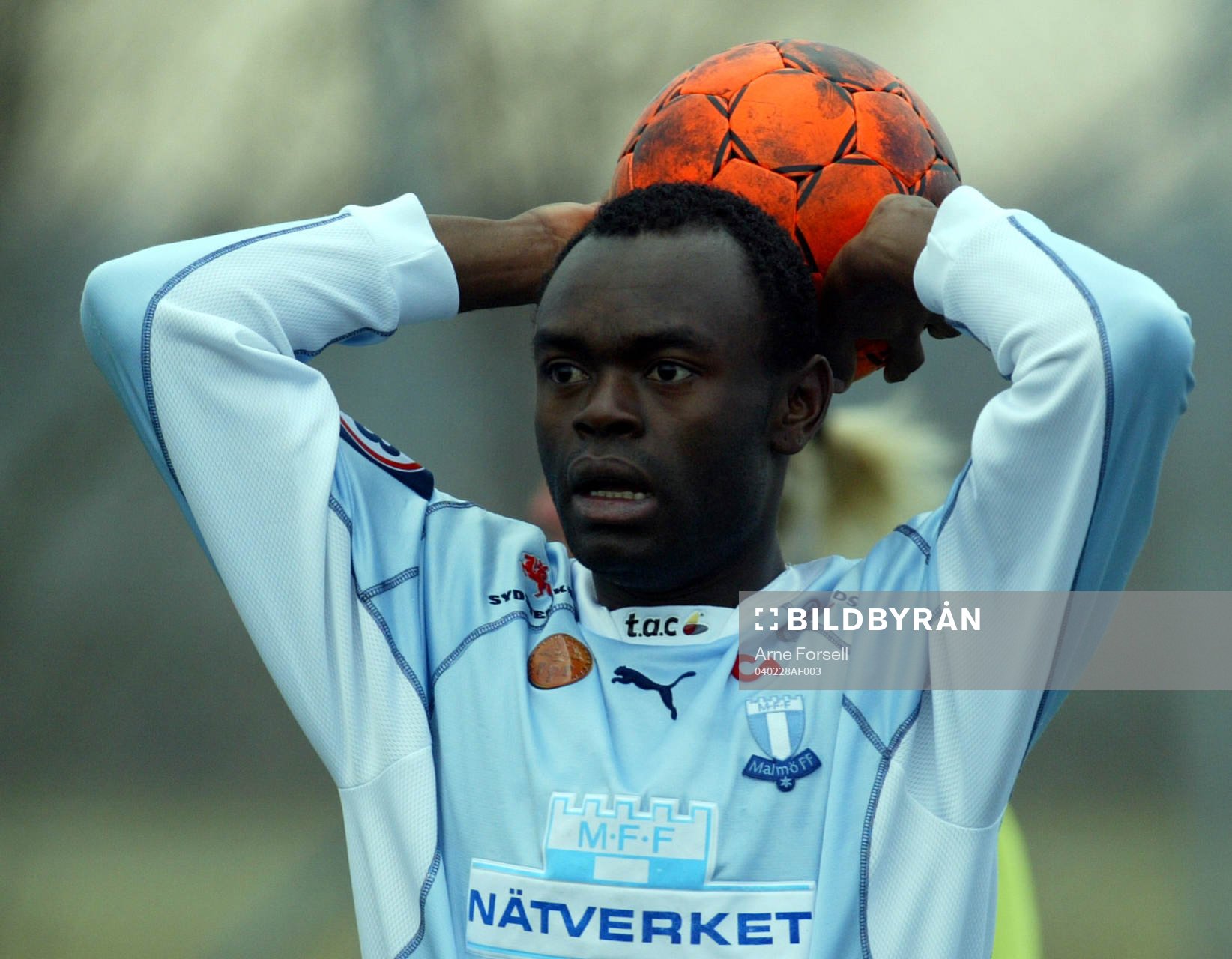 Fotboll. Träningsmatch. Joseph  Elanga, Malmö FF