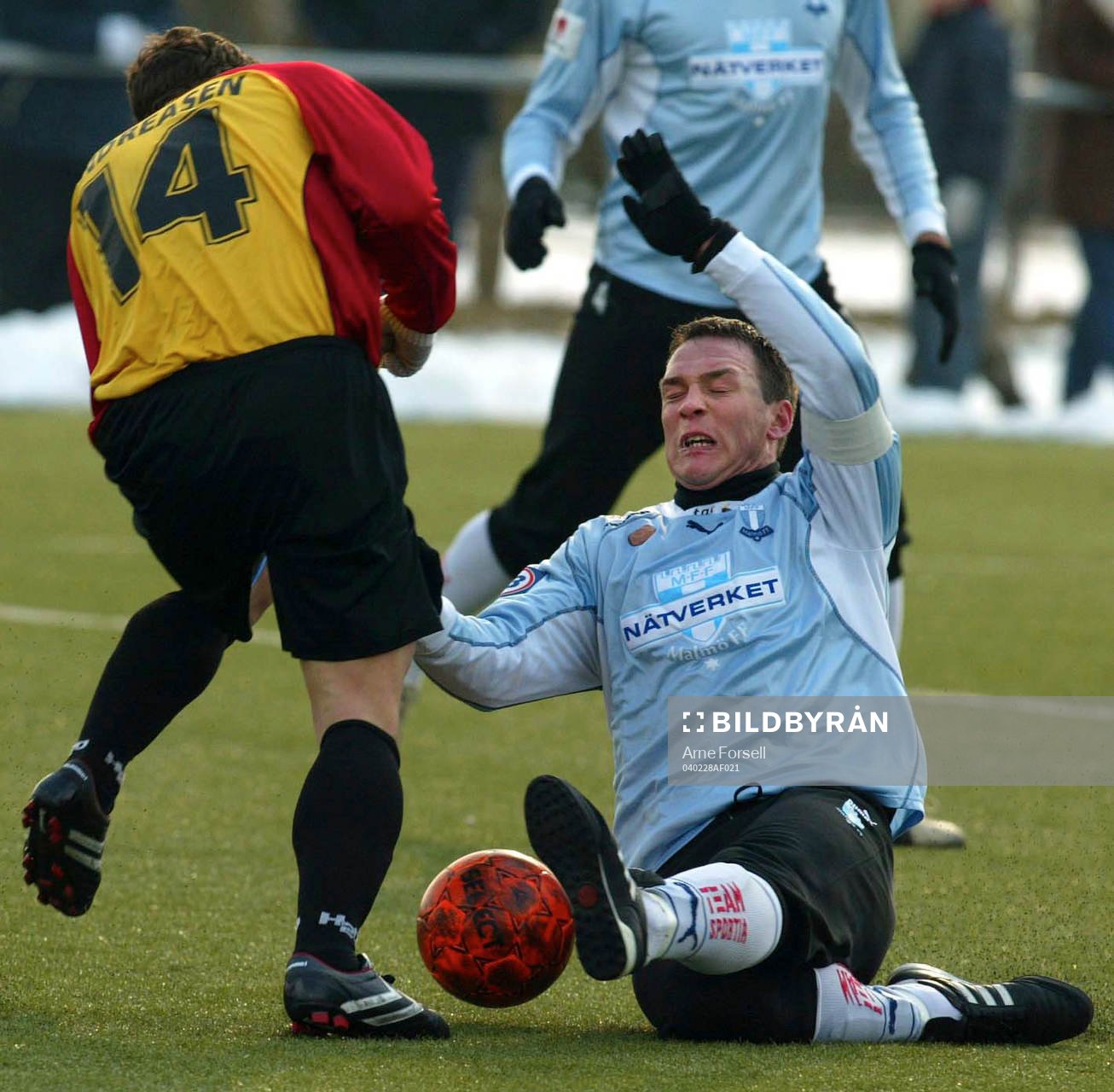 Patrik Andersson i närkamp