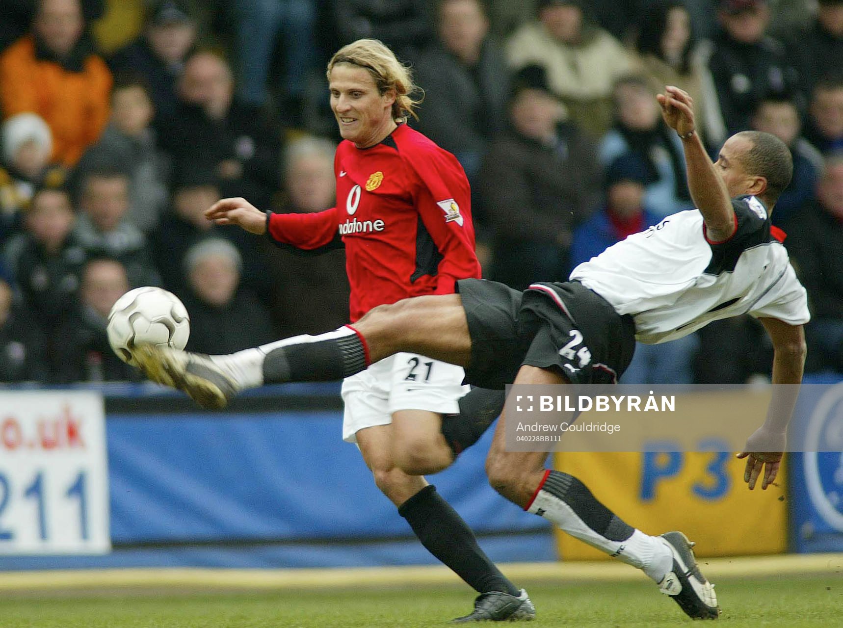 Diego Forlan, Man U och Alain Goma, Fulham