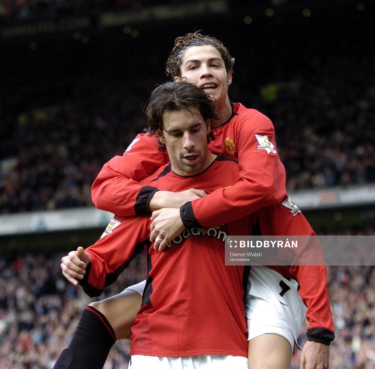 Ruud Van Nistelrooy och Ronaldo, Manchester jubel