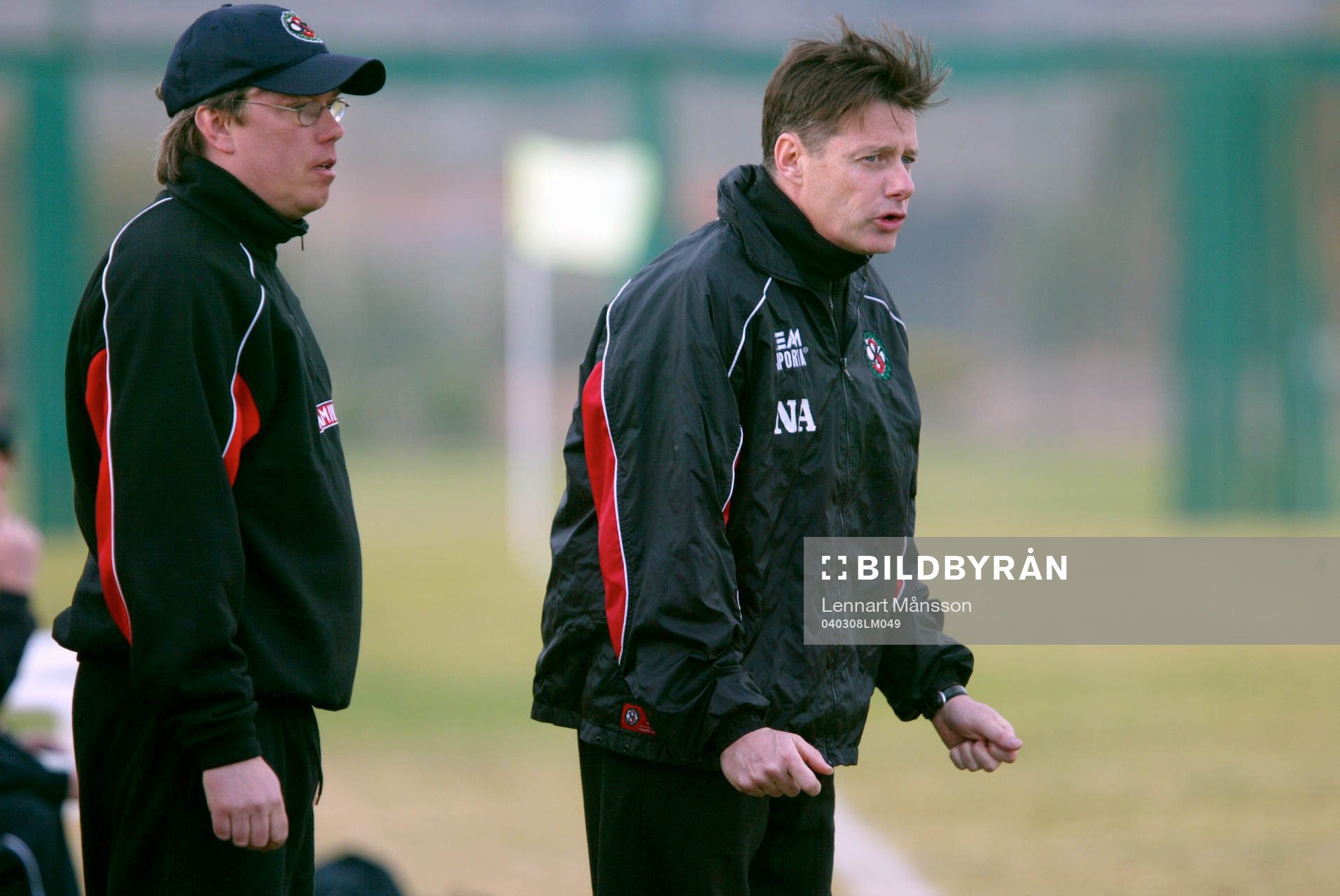 Per Olsson (assisterande tränare) och Stefan Lundin,