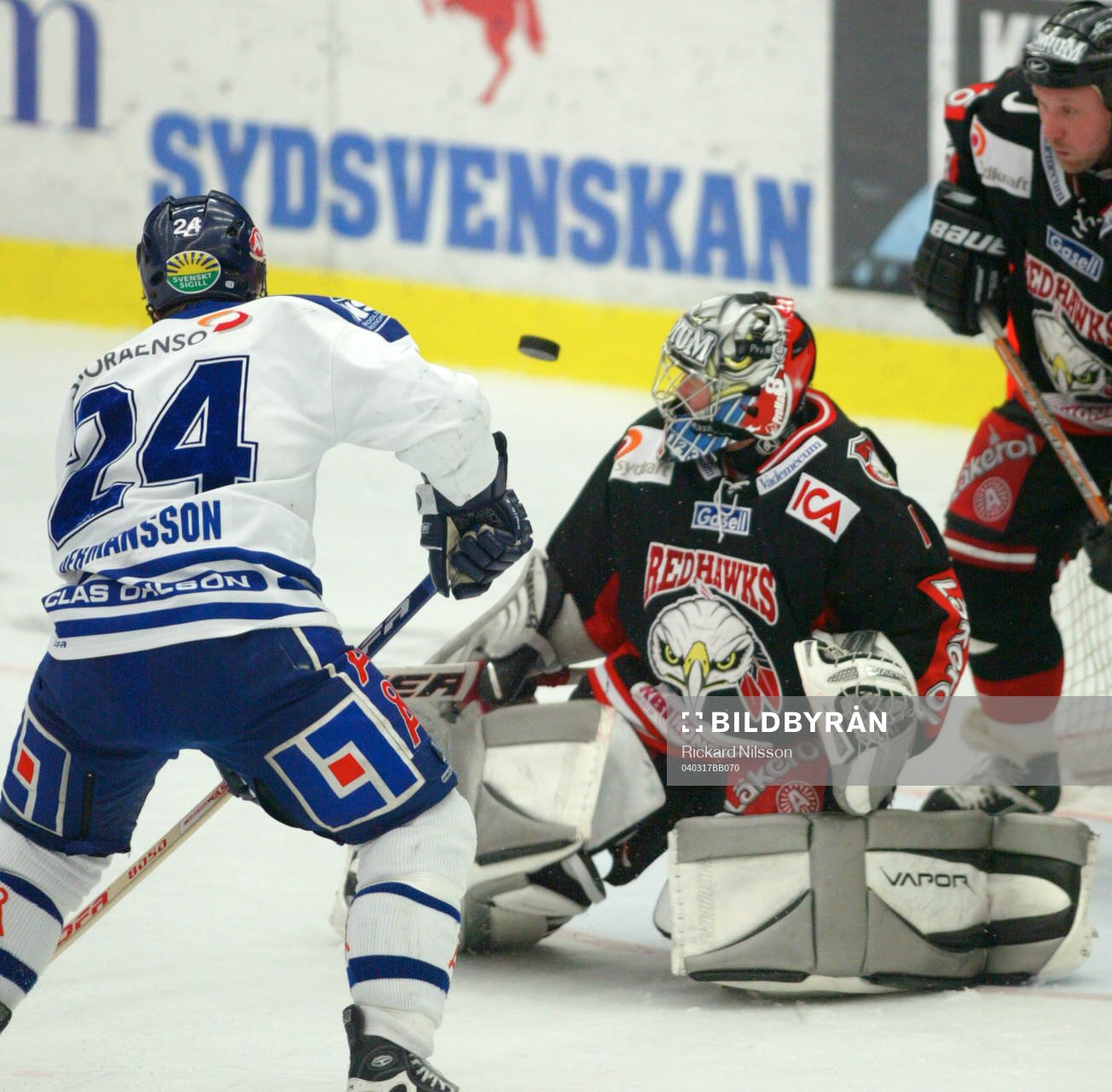 Göran Hermansson, Leksand och Andreas Hadelöv, målvakt,