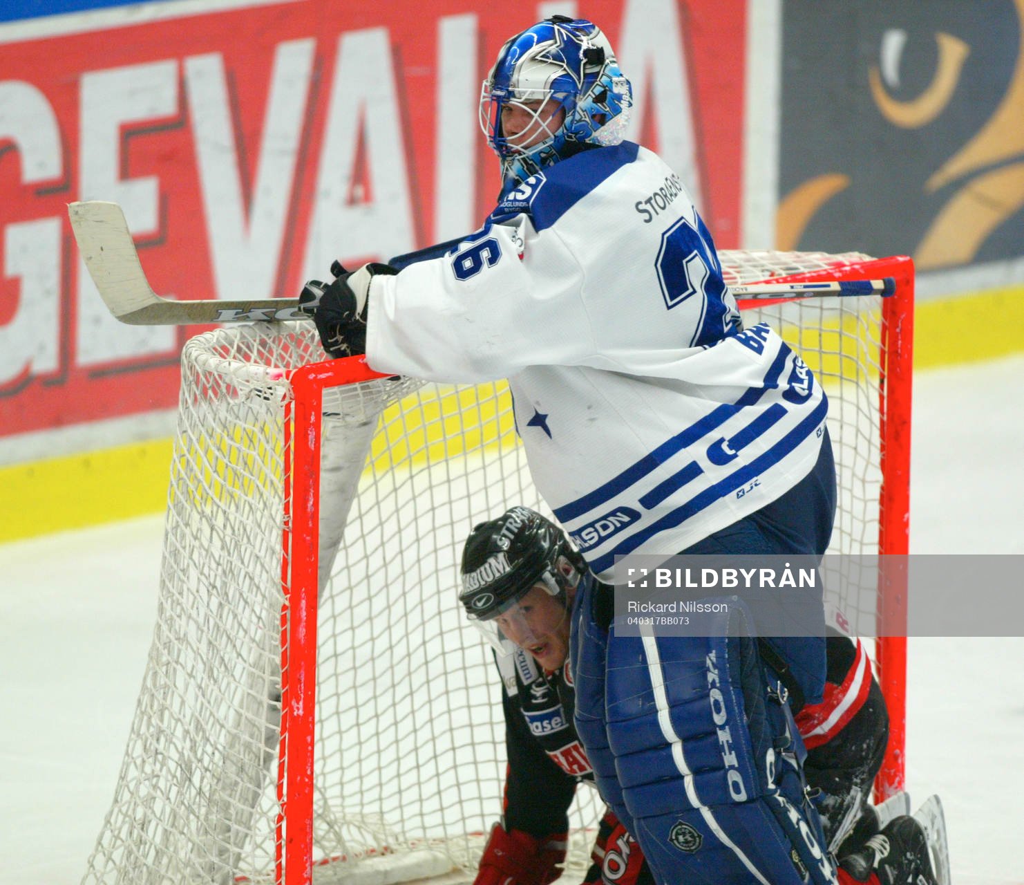 Johan Backlund, målvakt, Leksand. Jan Hammar, Malmö