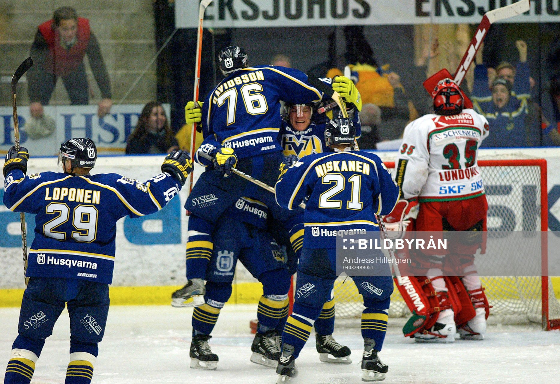 Anders Huusko, HV71, matchhjälte