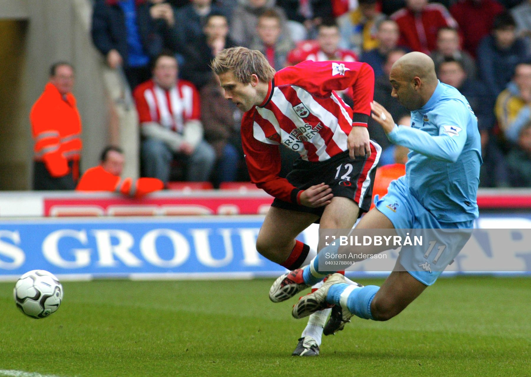  Anders Svensson, Southampton och Stephane Dalmat, Tottenham
