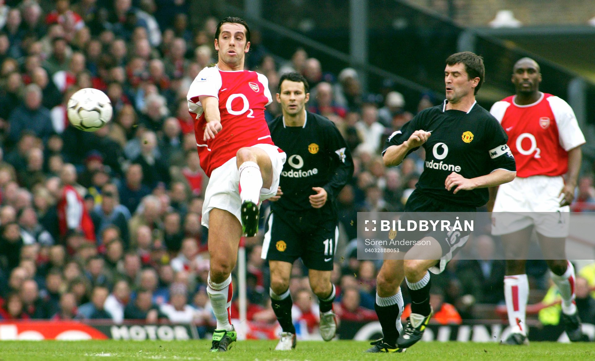 Edu, Arsenal och Ryan Giggs och Roy Keane, Manchester United