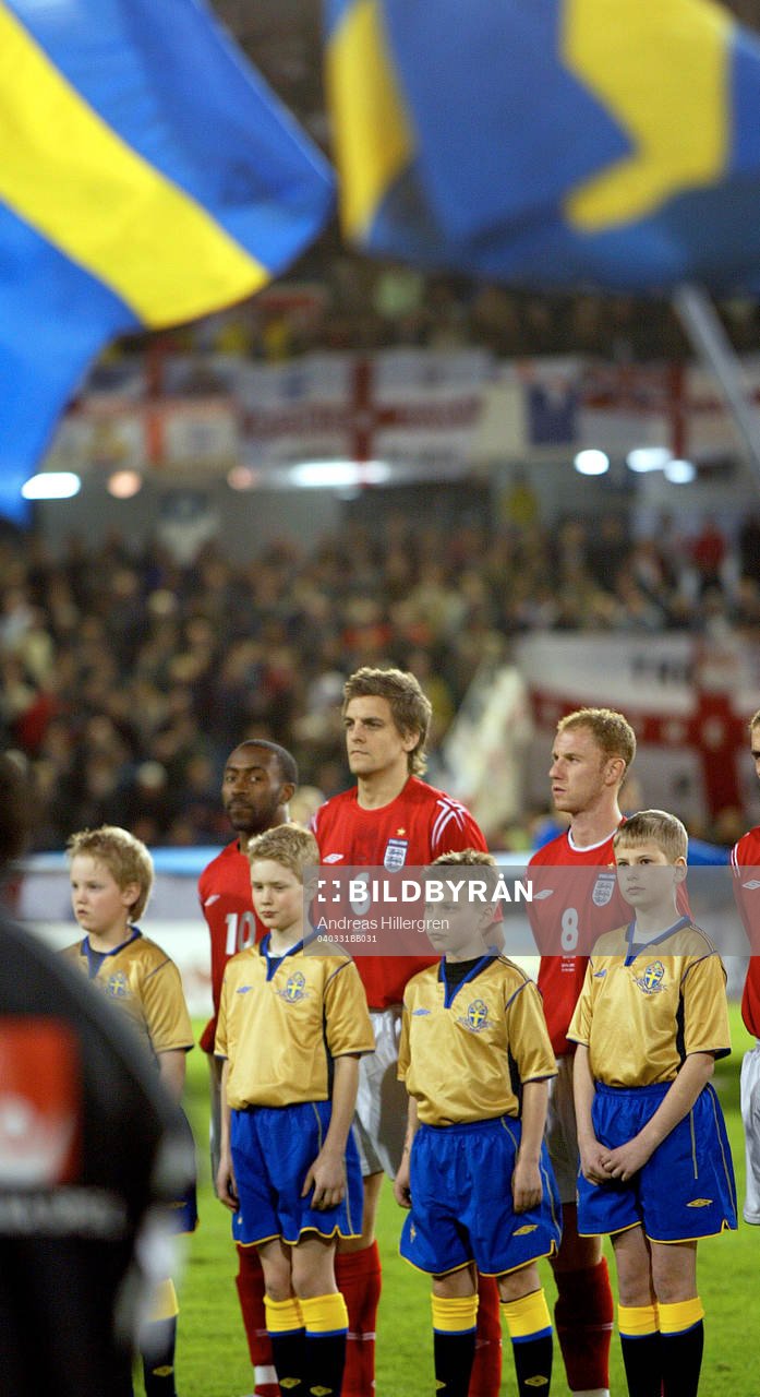 Jonathan Woodgate och Nicky Butt, England