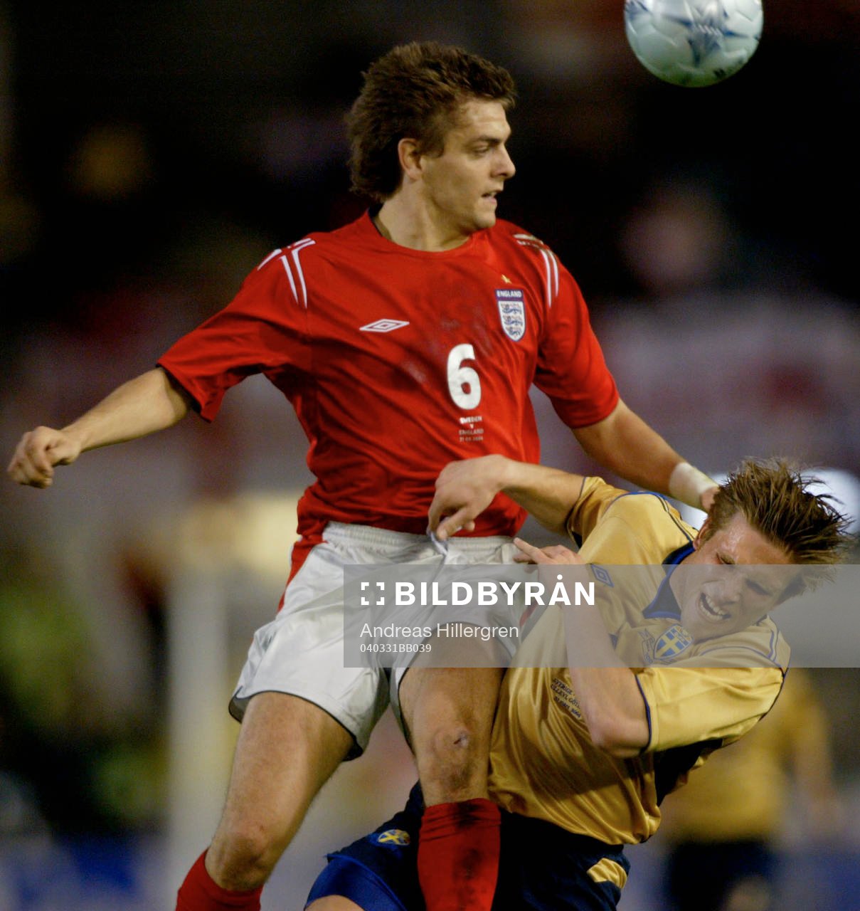 Anders Svensson, Sverige och Jonathan Woodgate, England