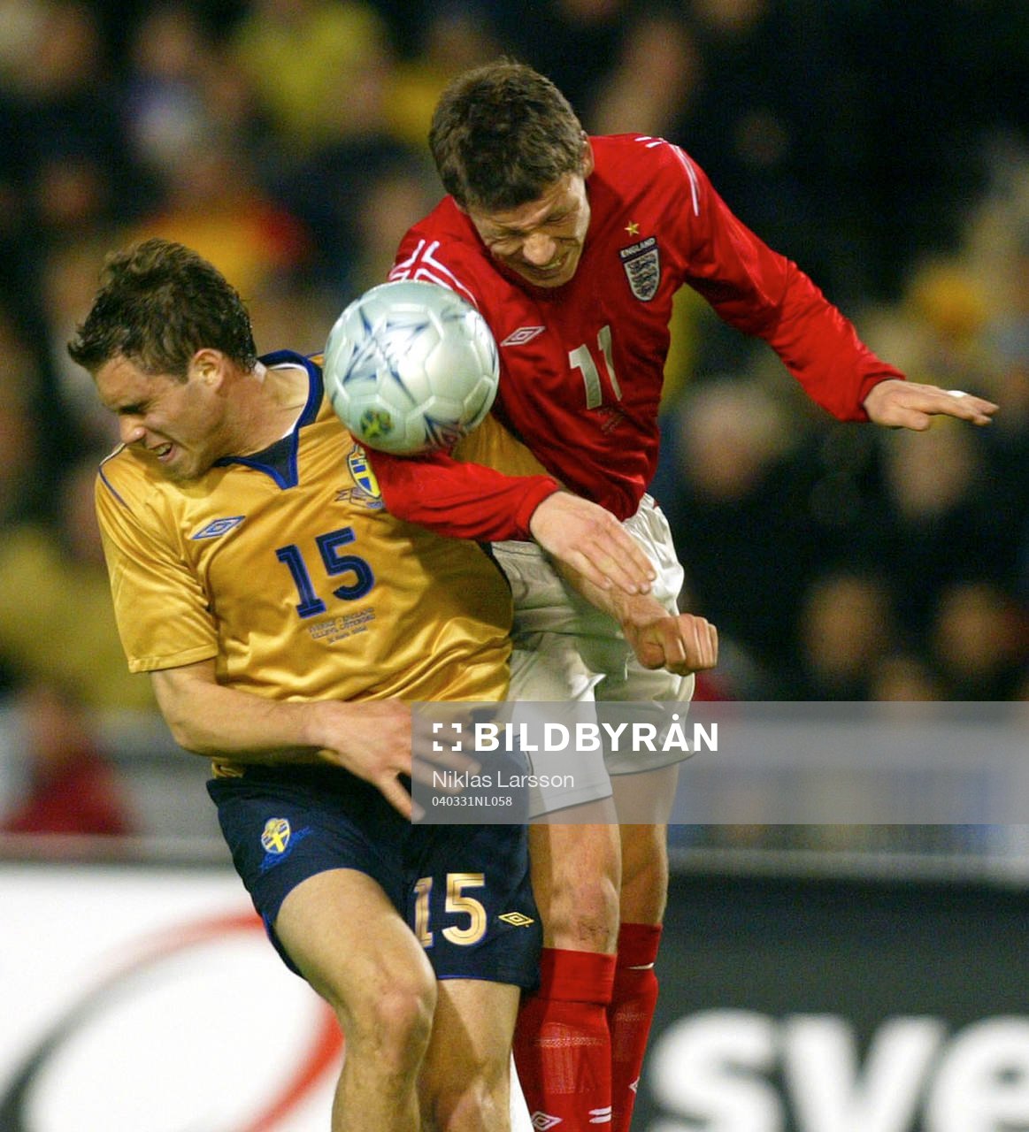 Johan Elmander, Sverige och Alan Thompson, England