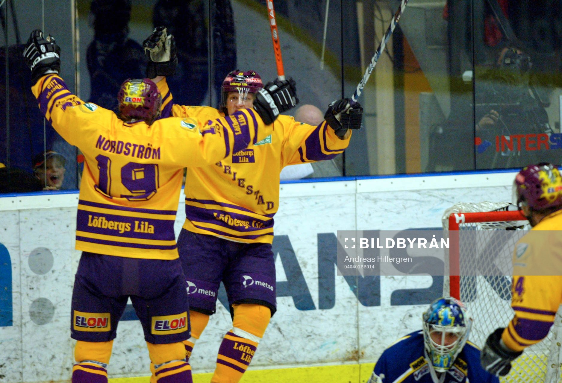 Peter Nordström och Hannes Hyvönen, Färjestad jublar