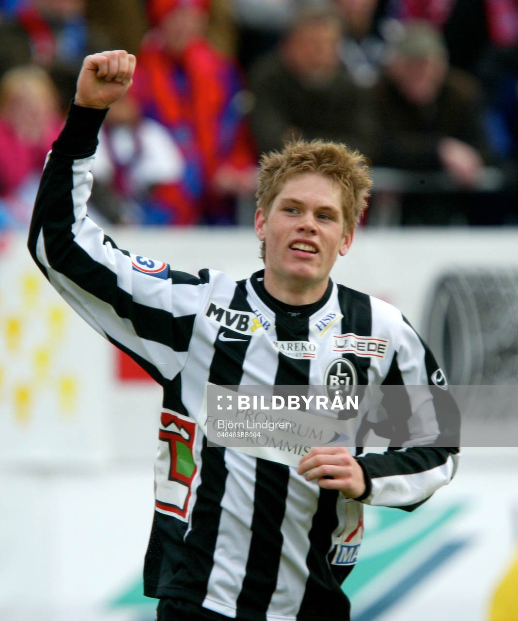 Fotboll, Allsvenskan, Johan Andersson, Landskrona jublar,
