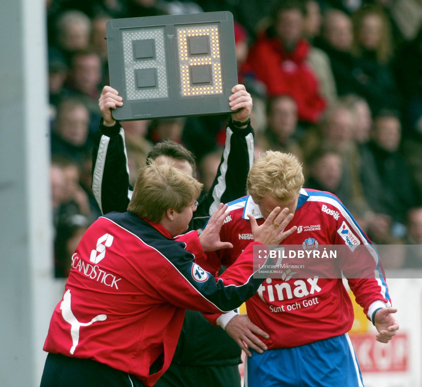 Peter Swärdh, tränare och Gustaf Andersson, Helsingborg.