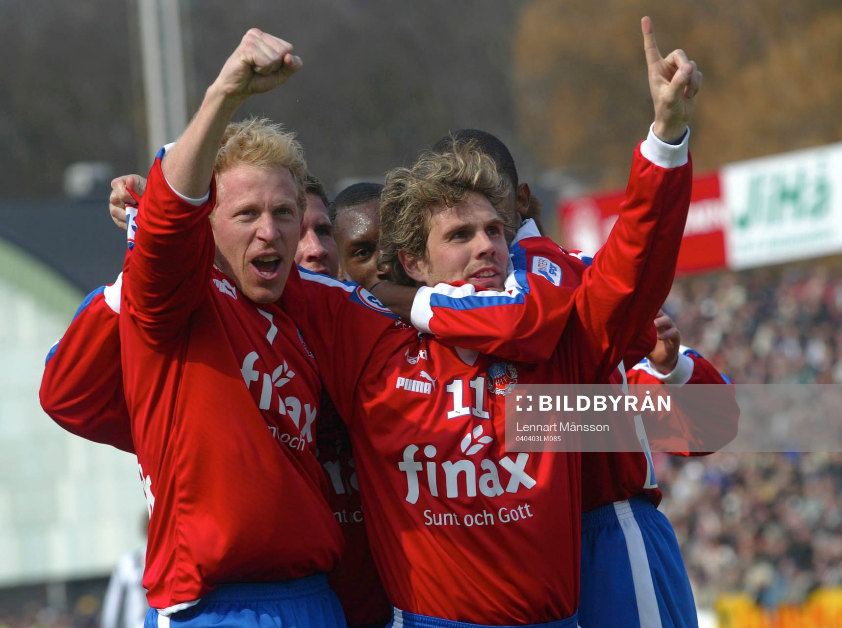 Peter Graulund och Gustaf Andersson, Helsingborg jublar