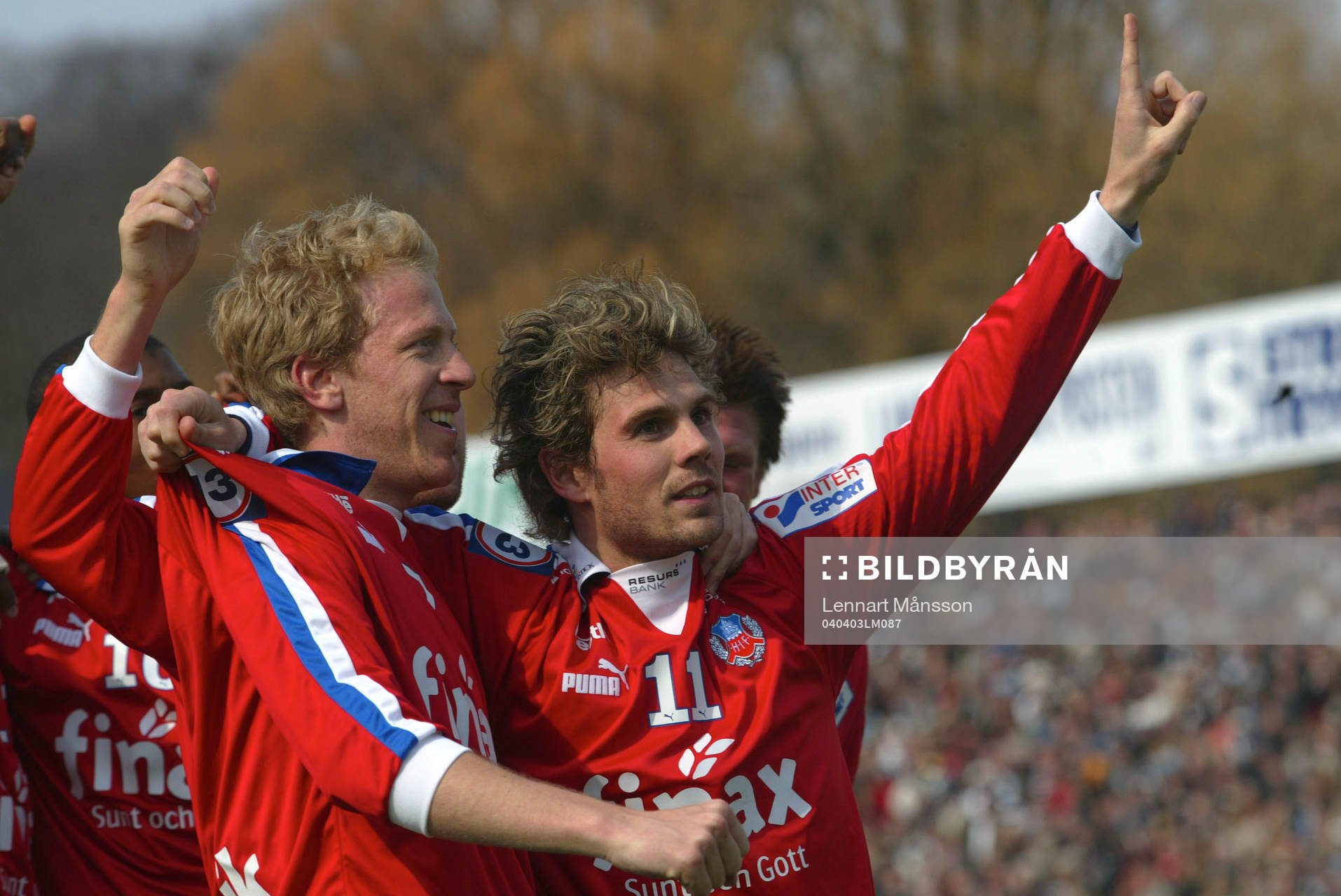 Peter Graulund och Gustaf Andersson, Helsingborg jublar