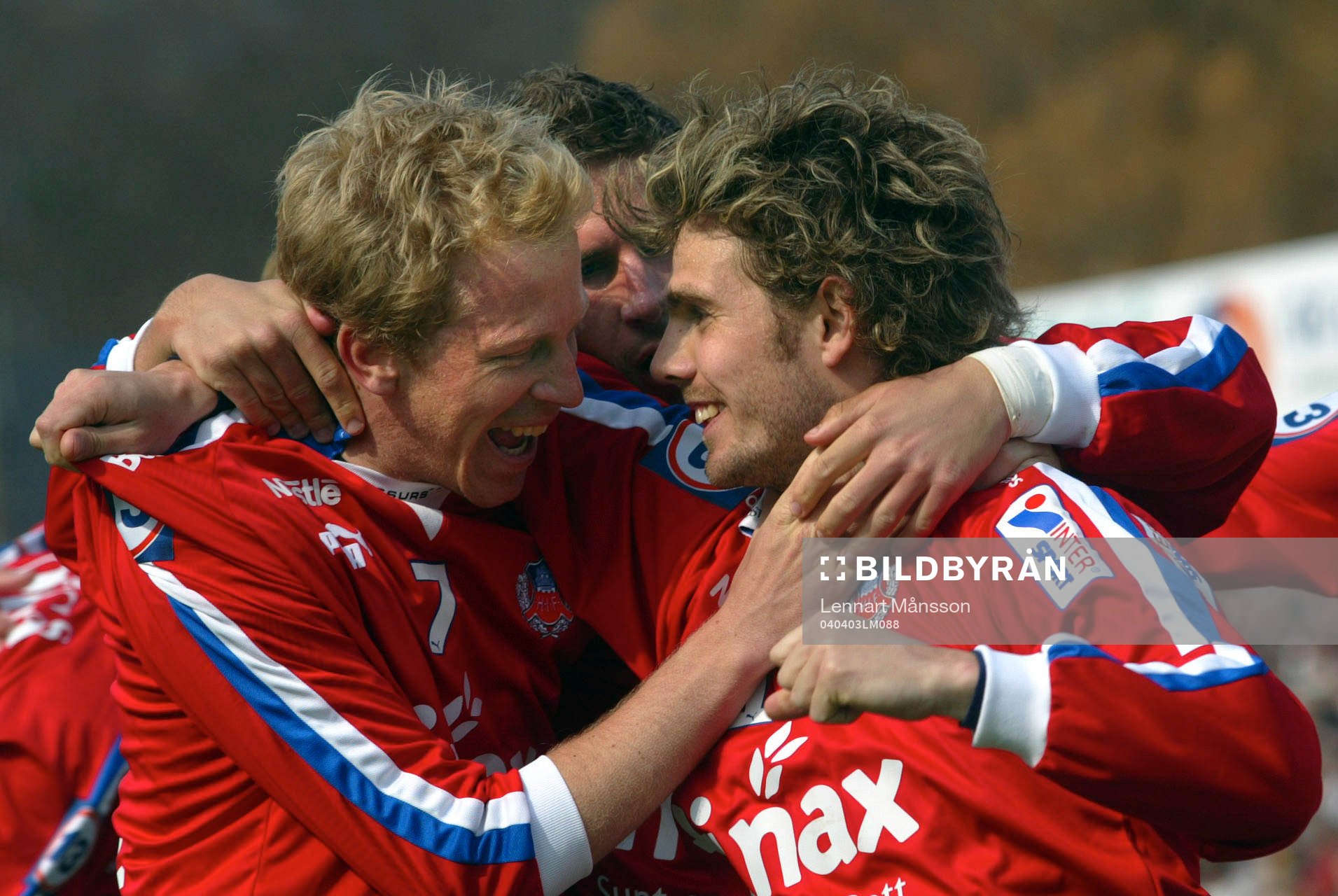 Peter Graulund och Gustaf Andersson, Helsingborg jublar