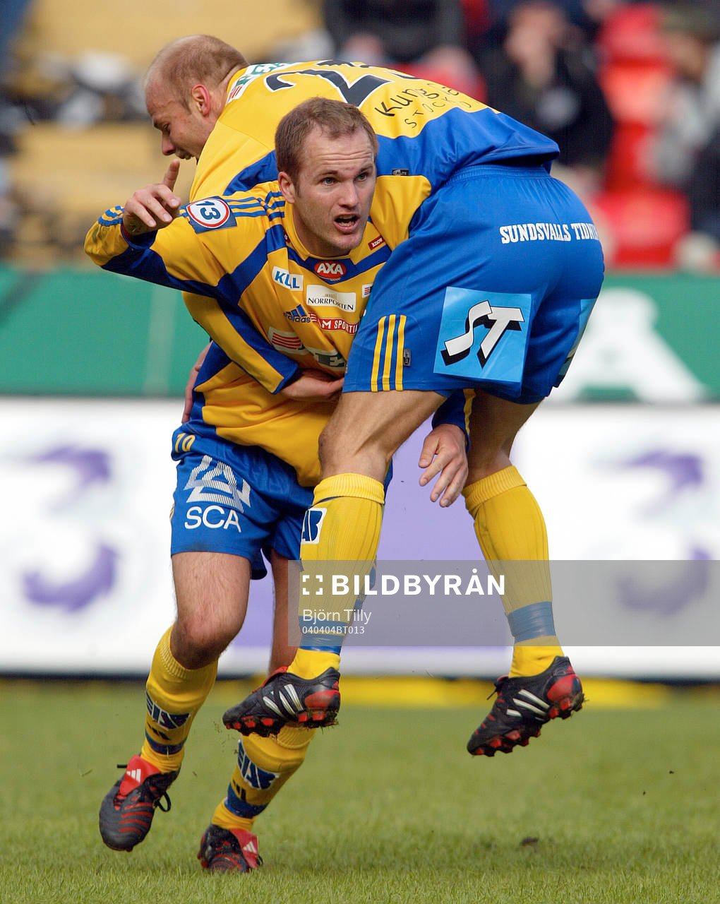 Jonas Wallerstedt och Andreas Hermansson, Sundsvall jublar