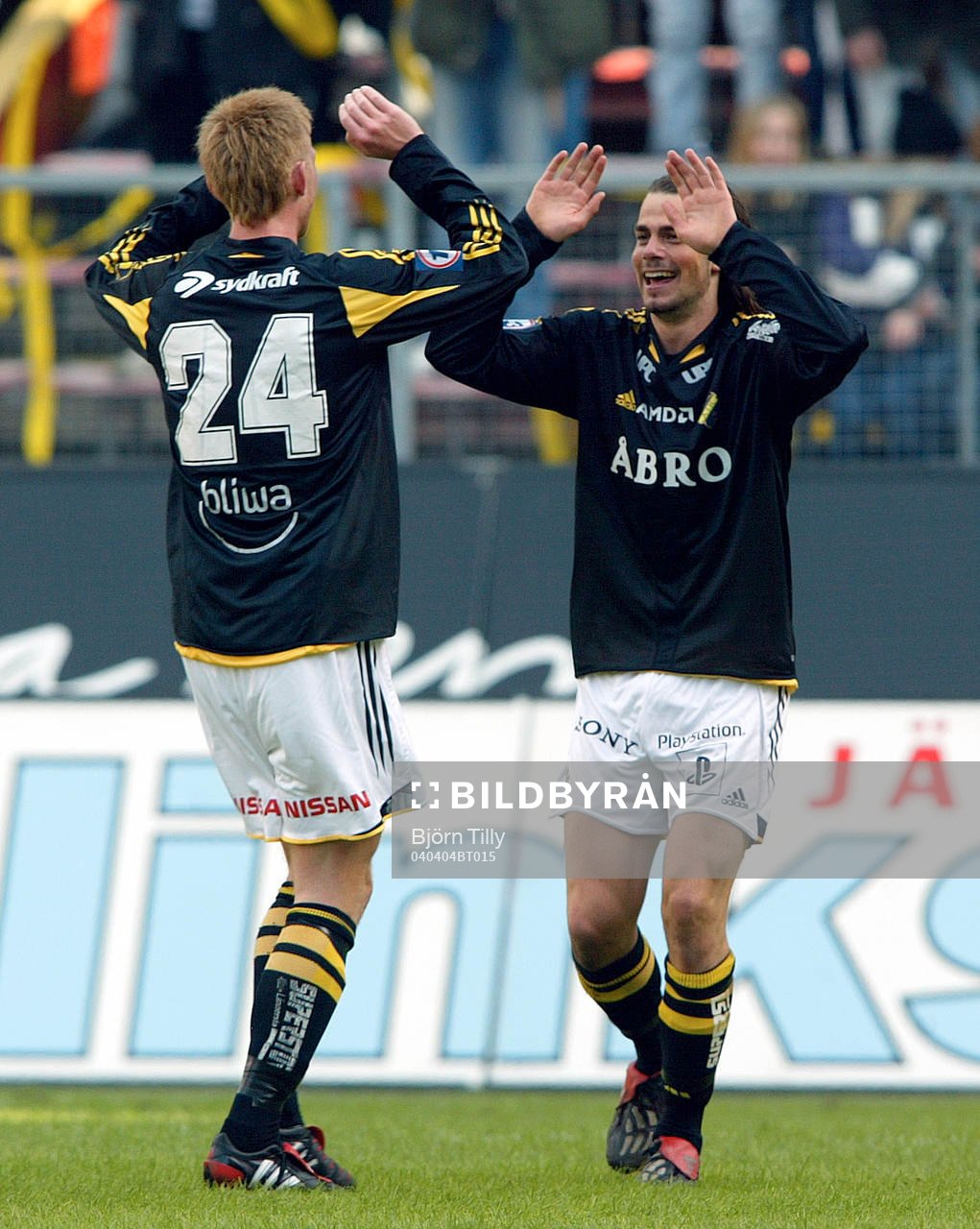 Andreas Eriksson och Fredrik Björck, AIK jublar (Jubel)