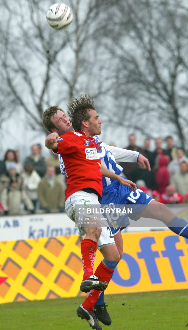 Lasse Johansson och Dennis Jonsson i  nickduell