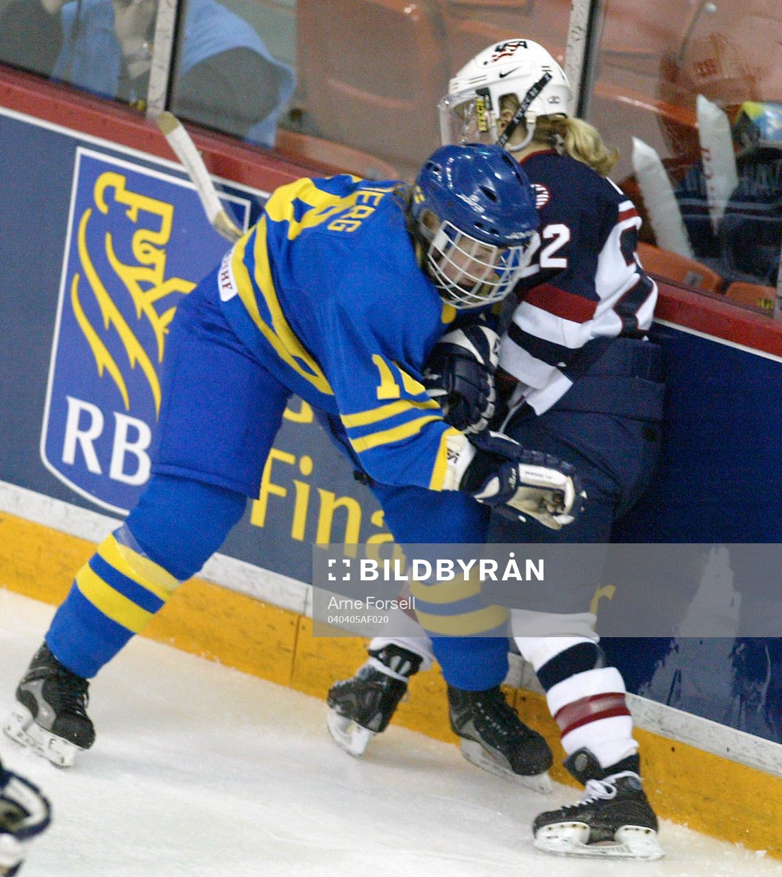 Kristina Lundberg, Sverige och Natalie Darwitz, USA