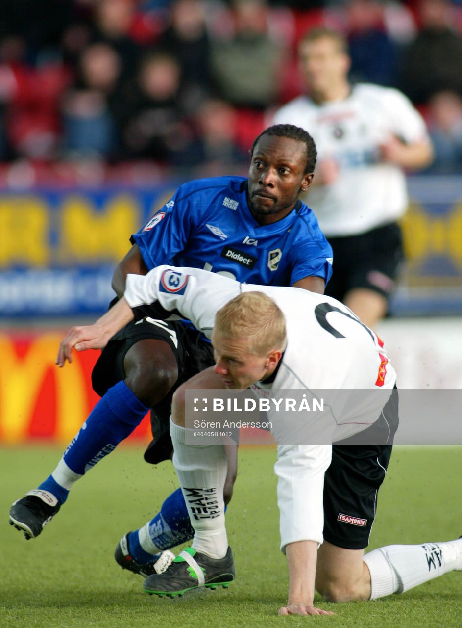  Fredrik Samuelsson, Örebro och Yaw Preko, Halmstad