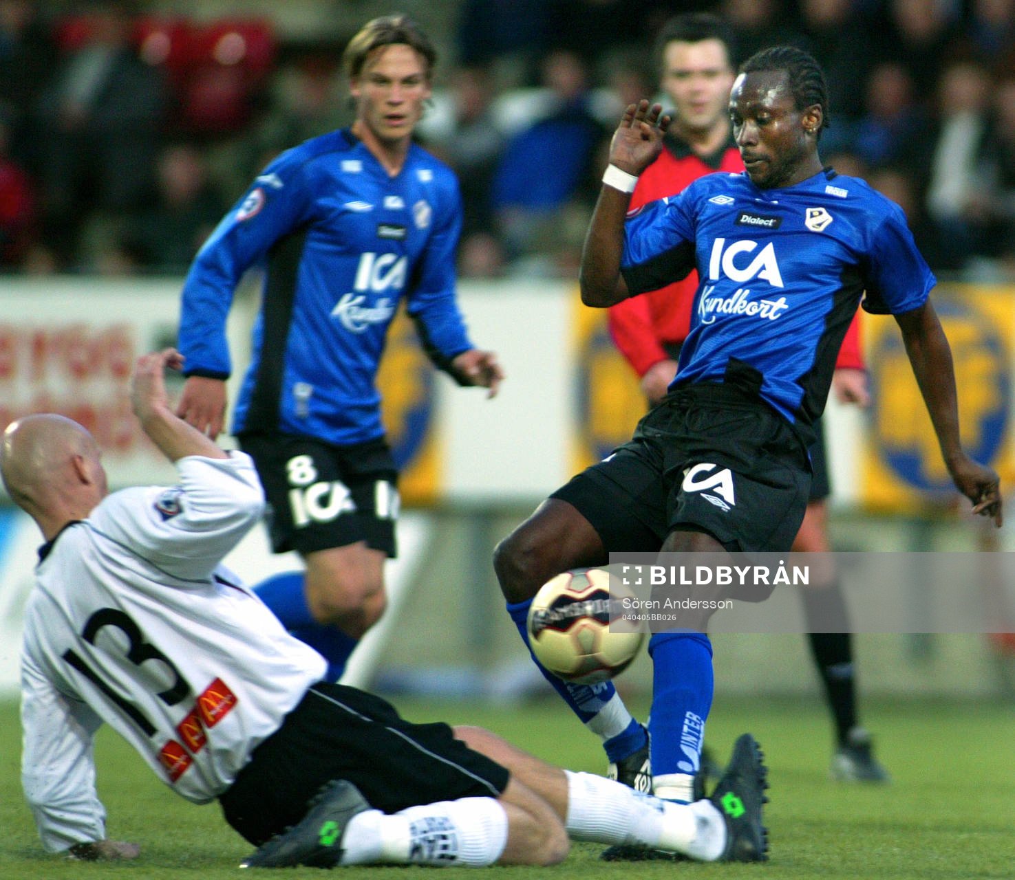 Mikael Danielsson, Örebro och Yaw Preko, Halmstad