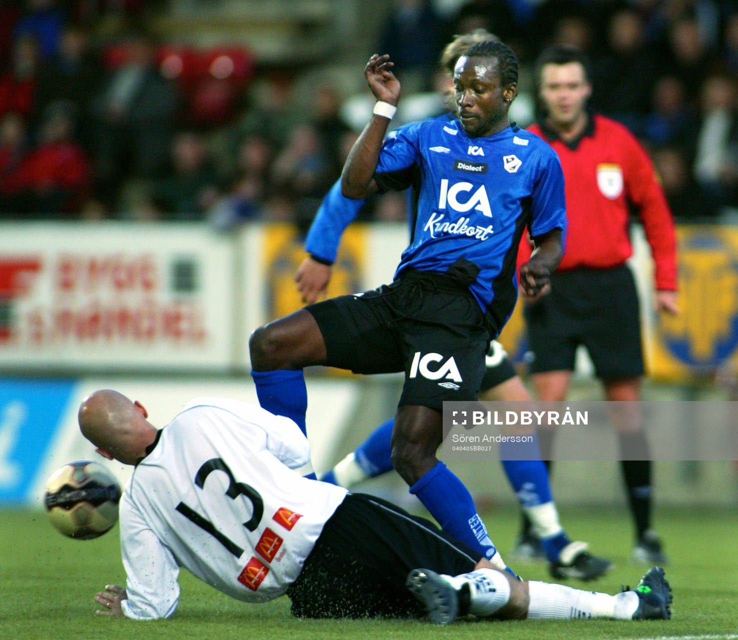 Mikael Danielsson, Örebro och Yaw Preko, Halmstad
