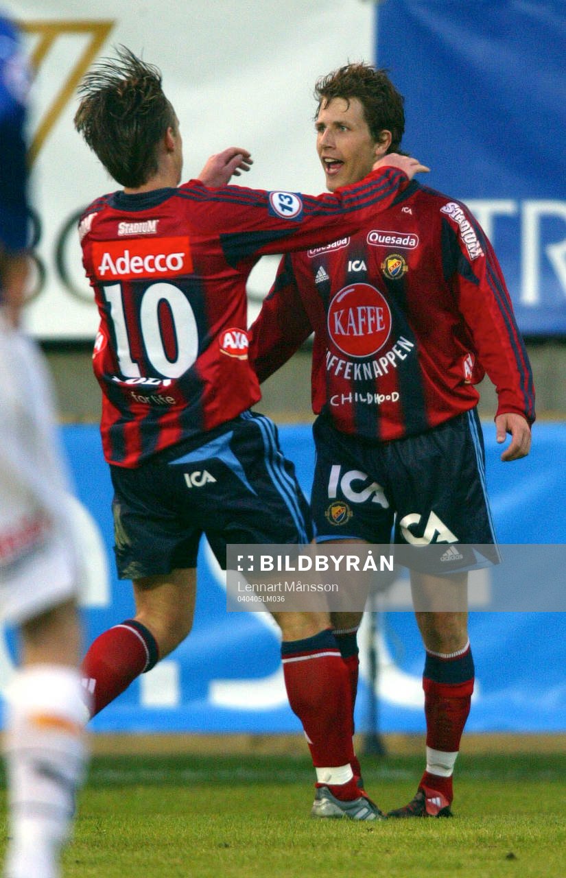  Andreas Johansson och Tobias Hysén, Djurgården jublar (jubel)