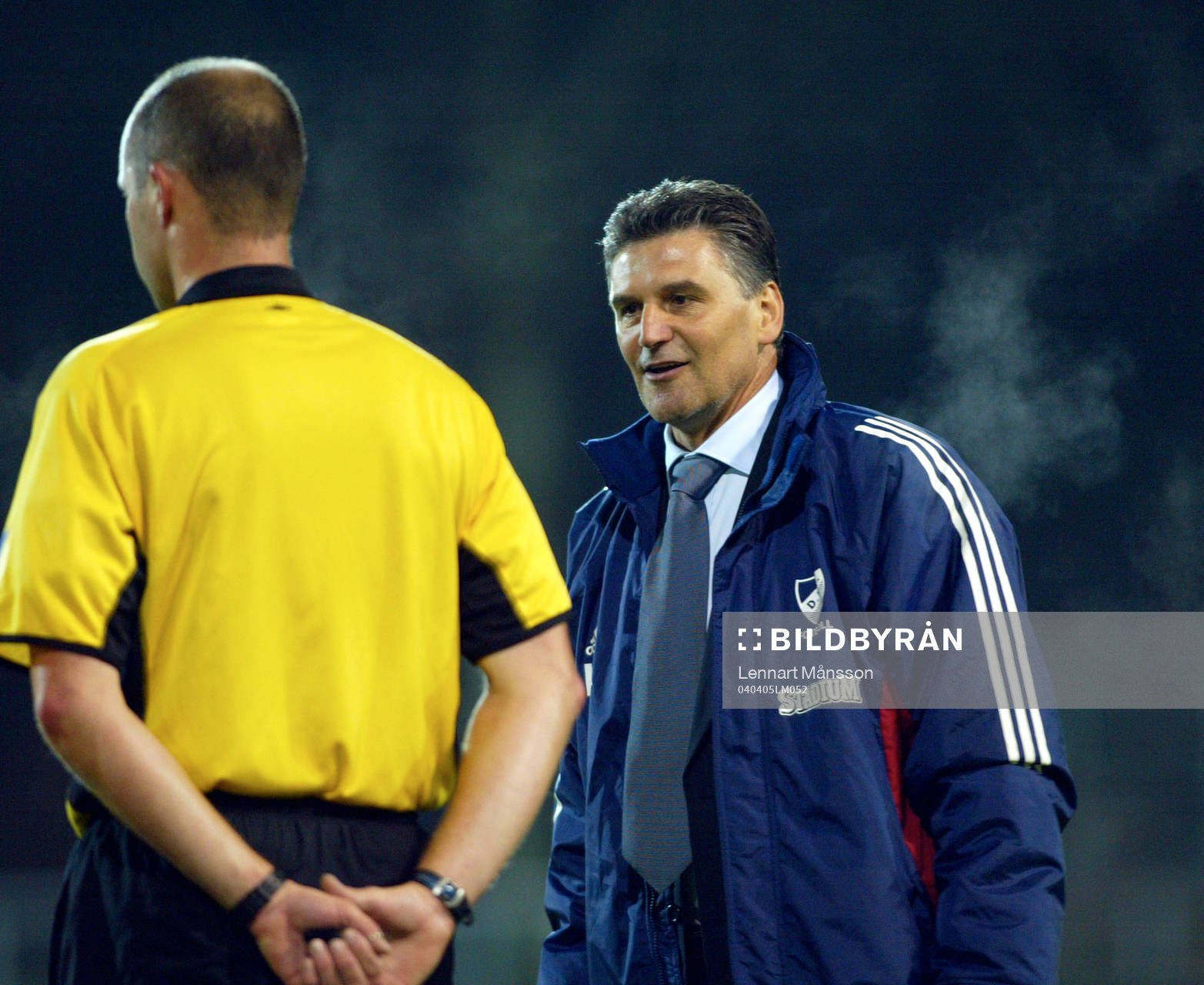 Zoran Lukic, tränare Djurgården och Martin Hansson,