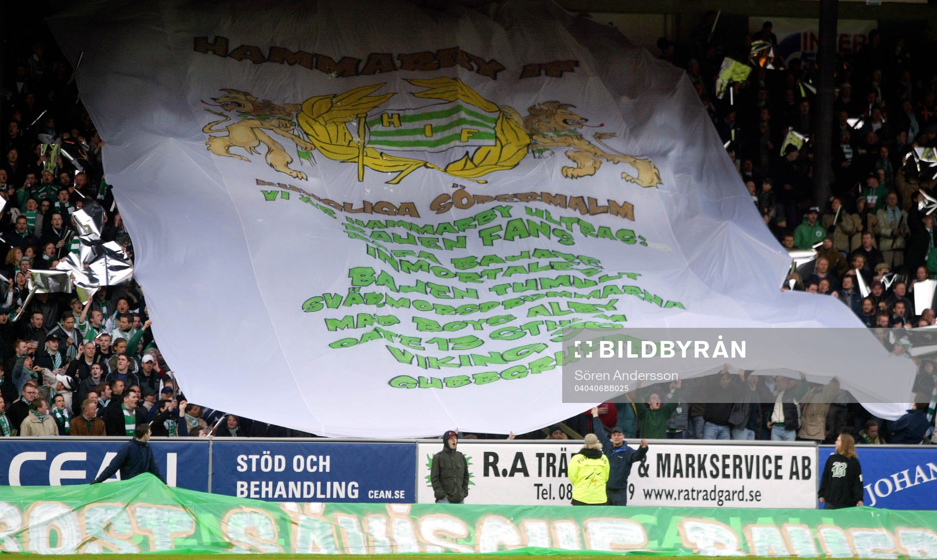 Supporter, flagga, Hammarby
