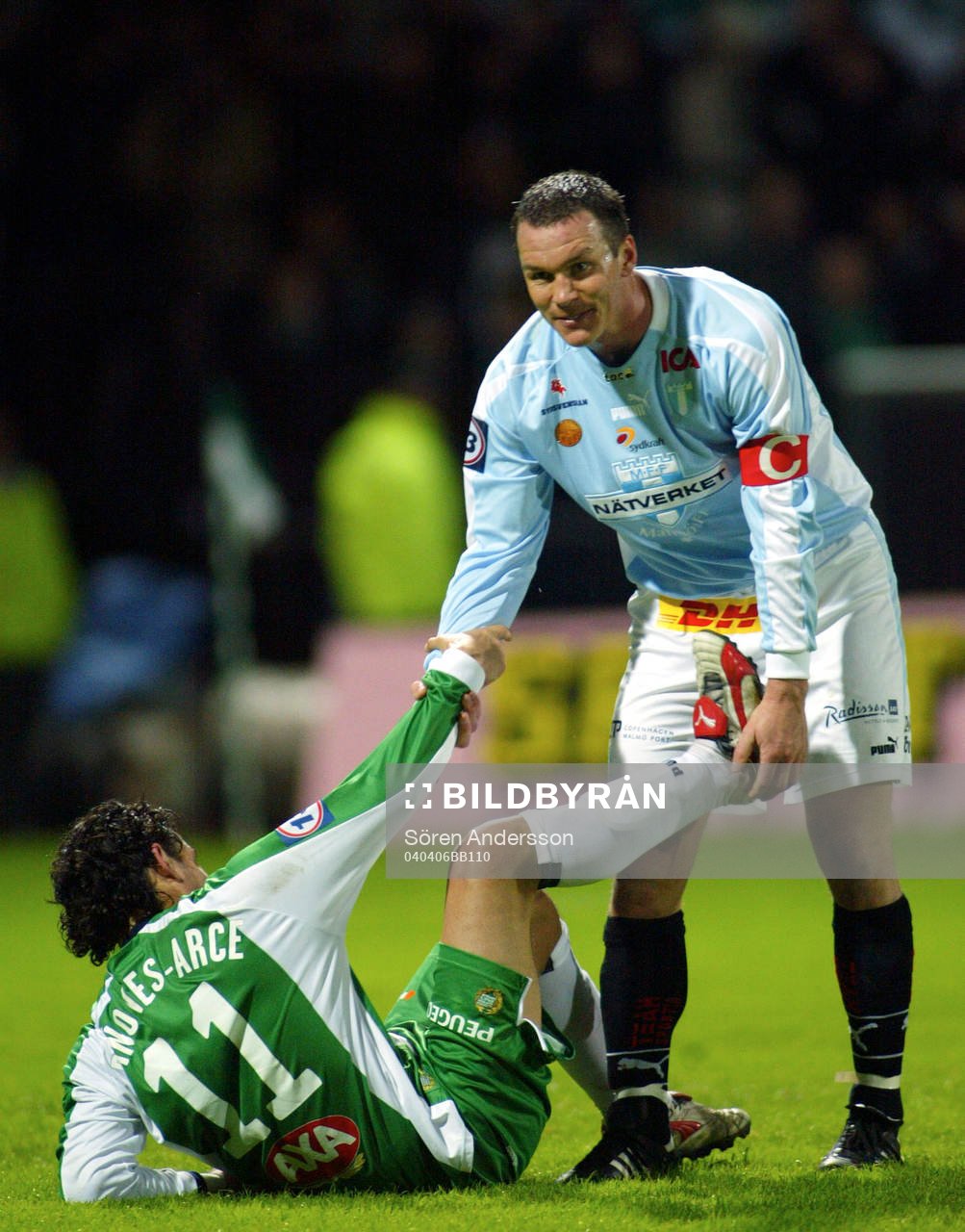 Patrik Andersson, Malmö och Pablo Pinones Acre, Hammarby