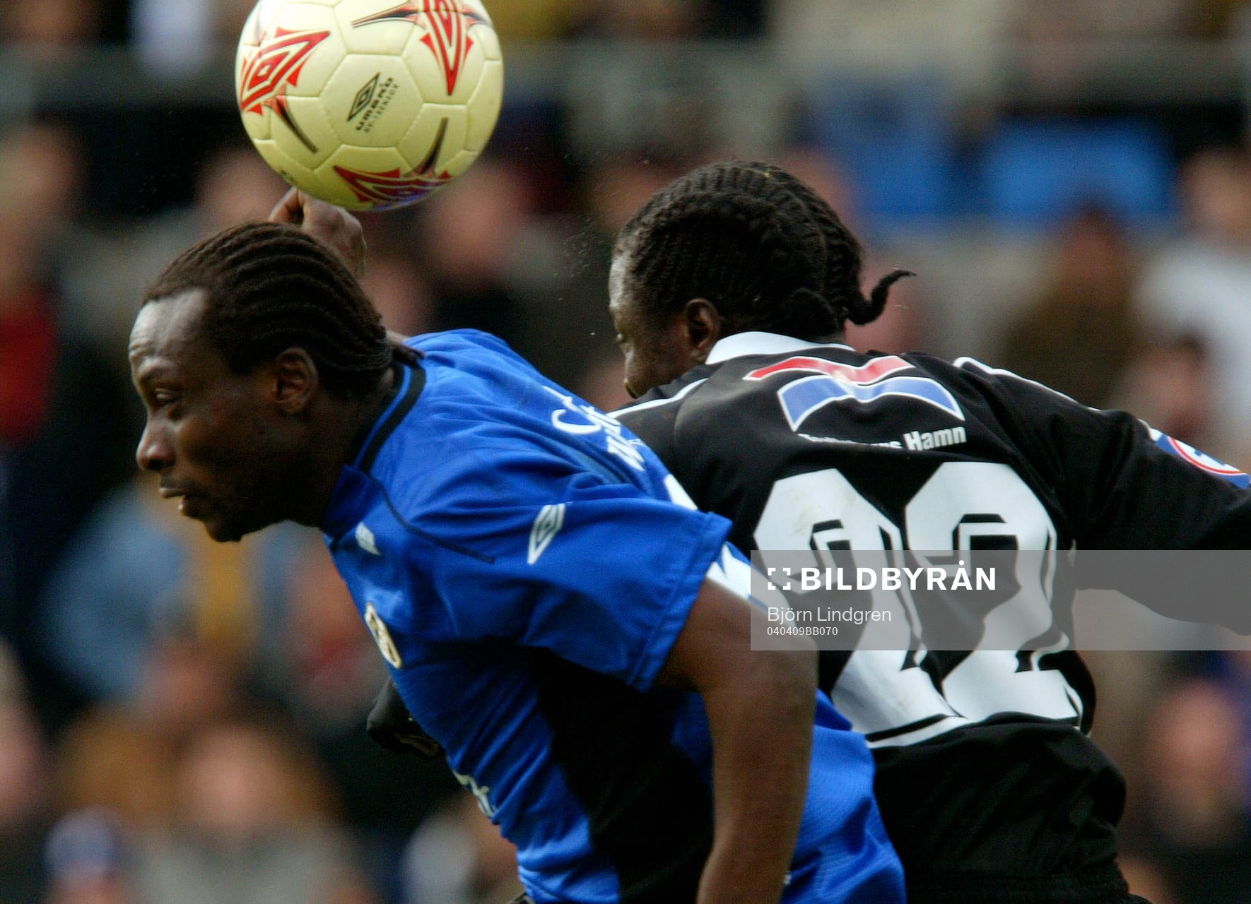Yaw Preko, Halmstad och Christopher Justice, Trelleborg