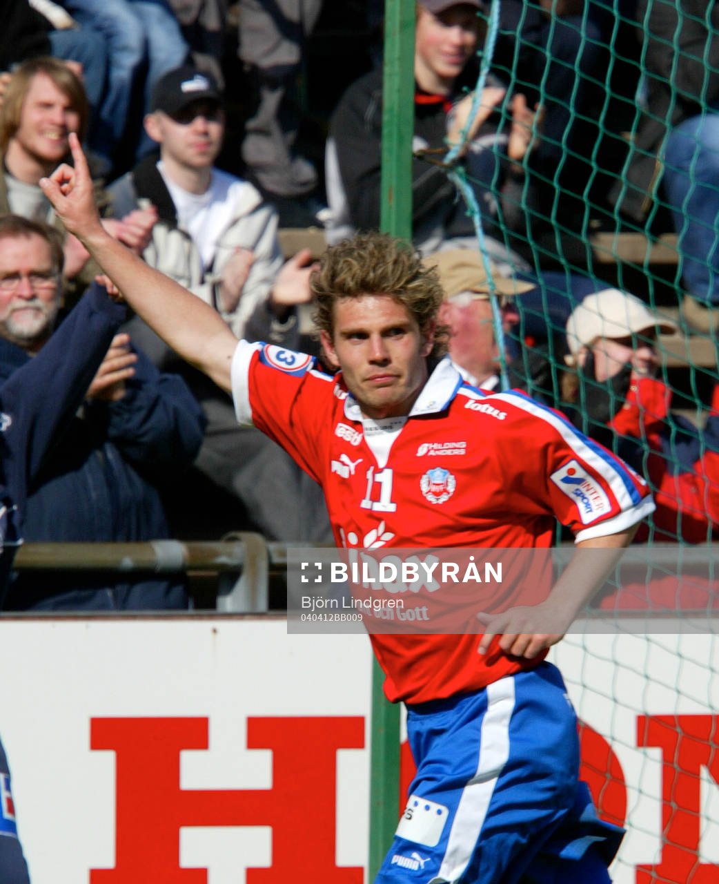 Fotboll, Allsvenskan, Peter Graulund, Helsingborg, jublar,