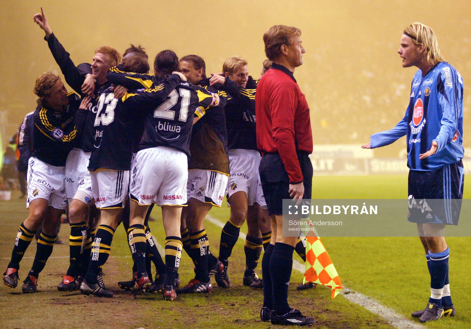 Jubel, AIK. Fredrik Stenman, Djurgården klagar på