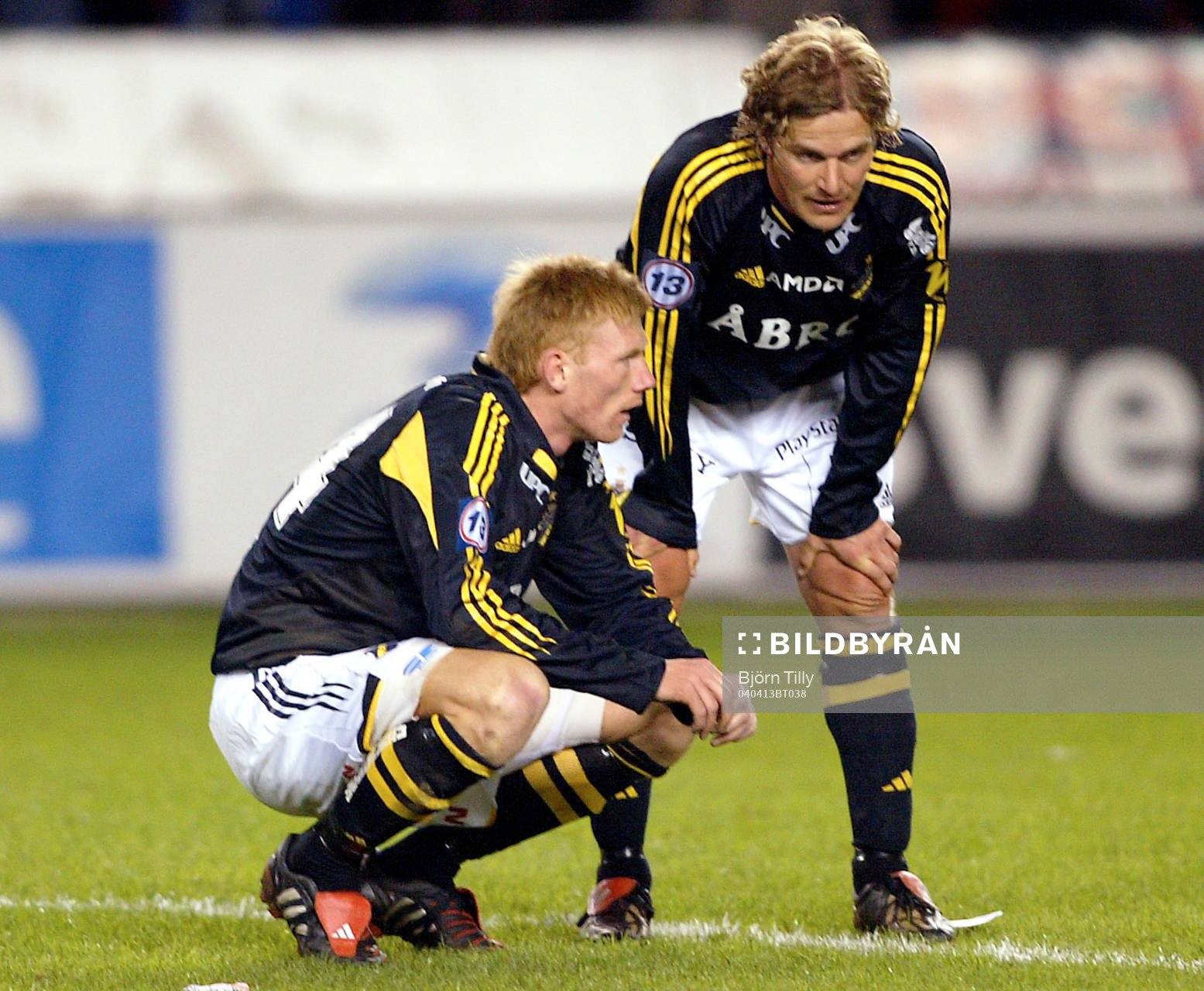 Fredrik Björck och Daniel Tjernström, AIK deppar
