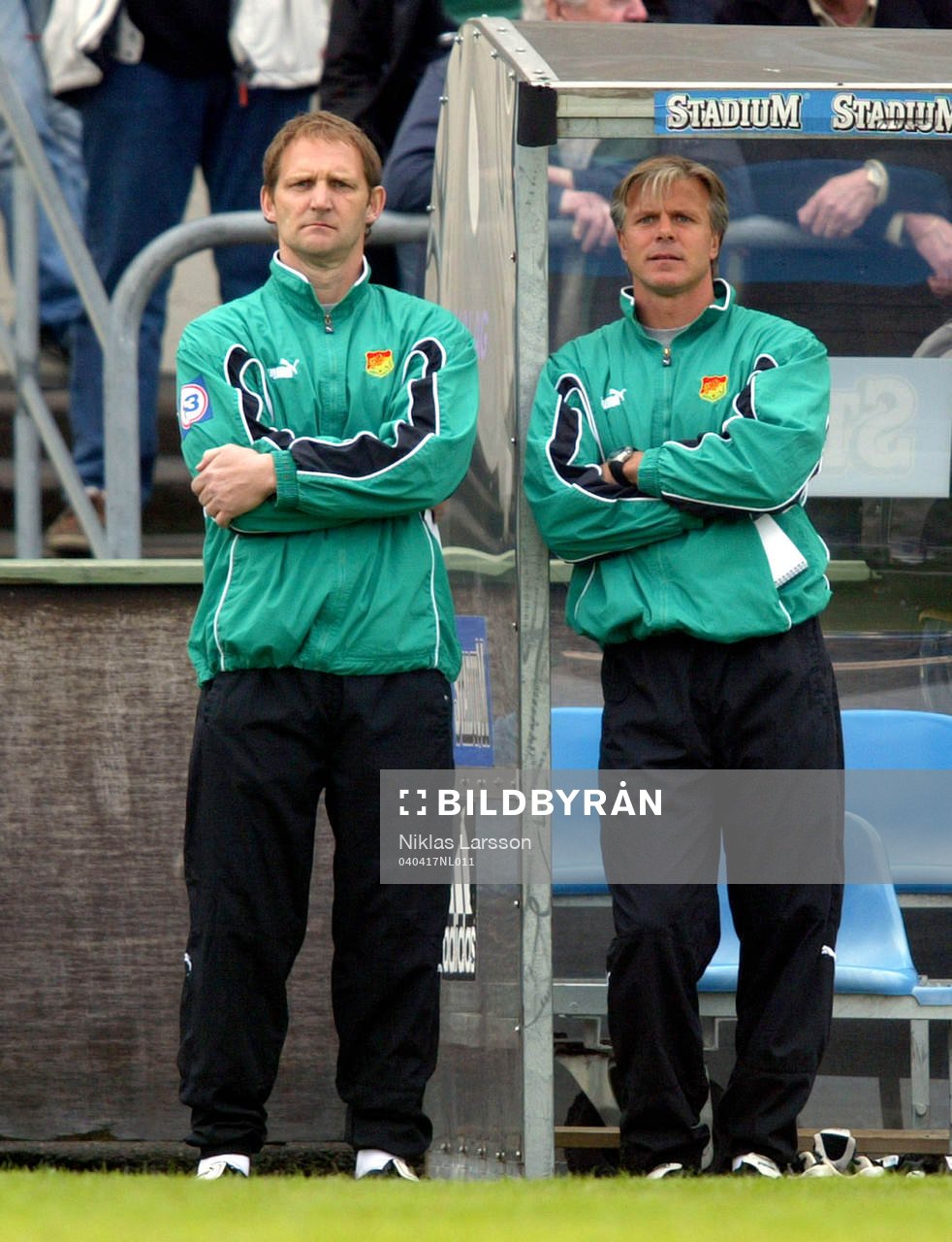 Roland Nilsson, tränare GAIS (th)