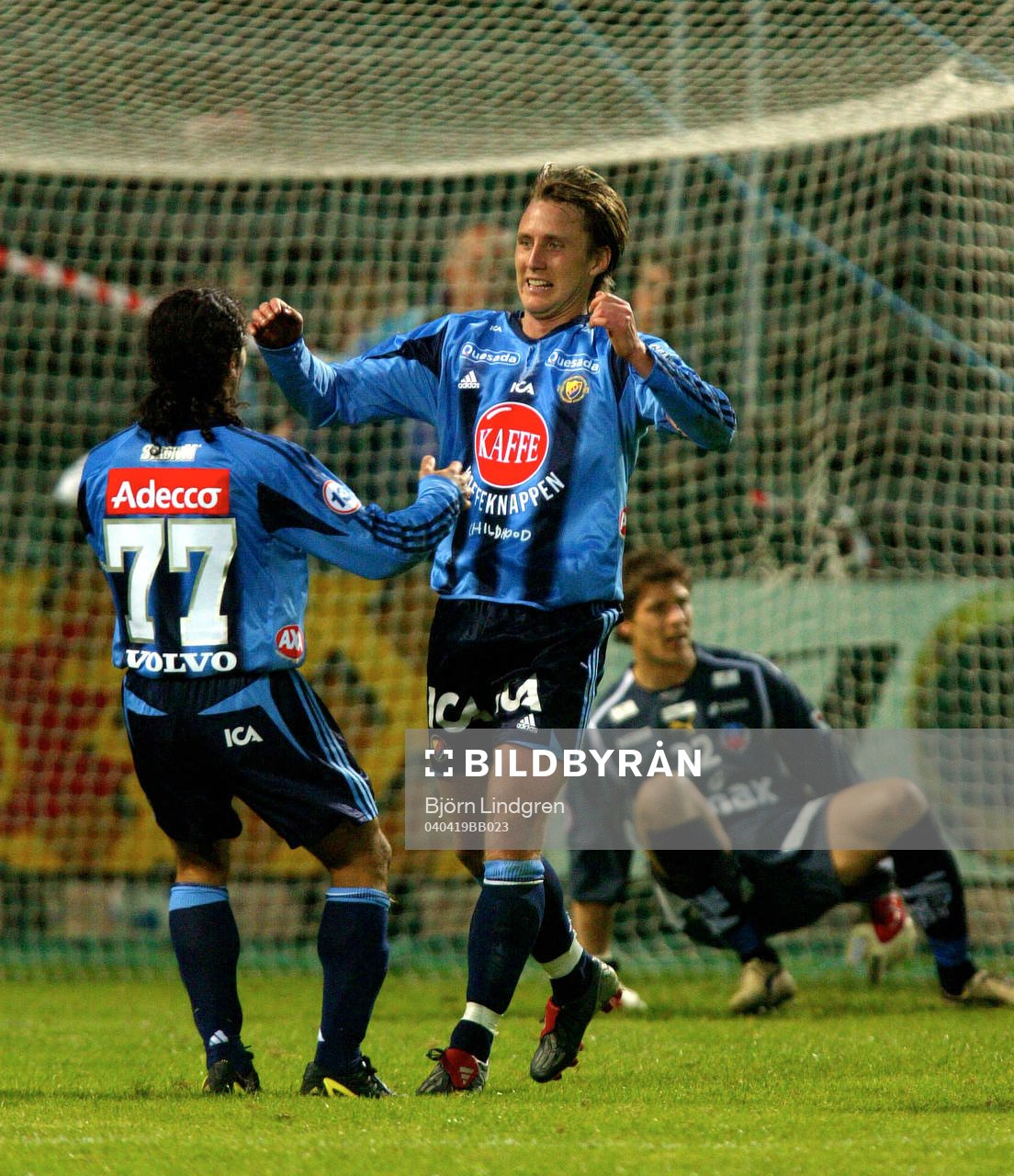 Andreas Johansson och Abgar Barsom, Djurgården jublar