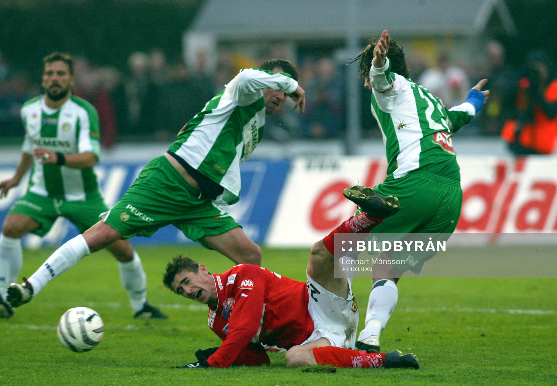 Fotboll, Allsvenskan, Kalmar - Hammarby: Cesar Santin, Kalmar