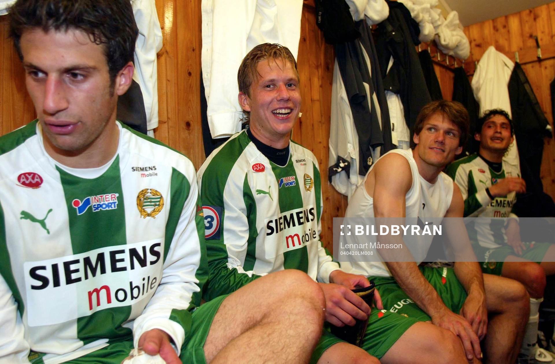 Gladast i ett glatt Bajen-omklädningsrum, Patrik