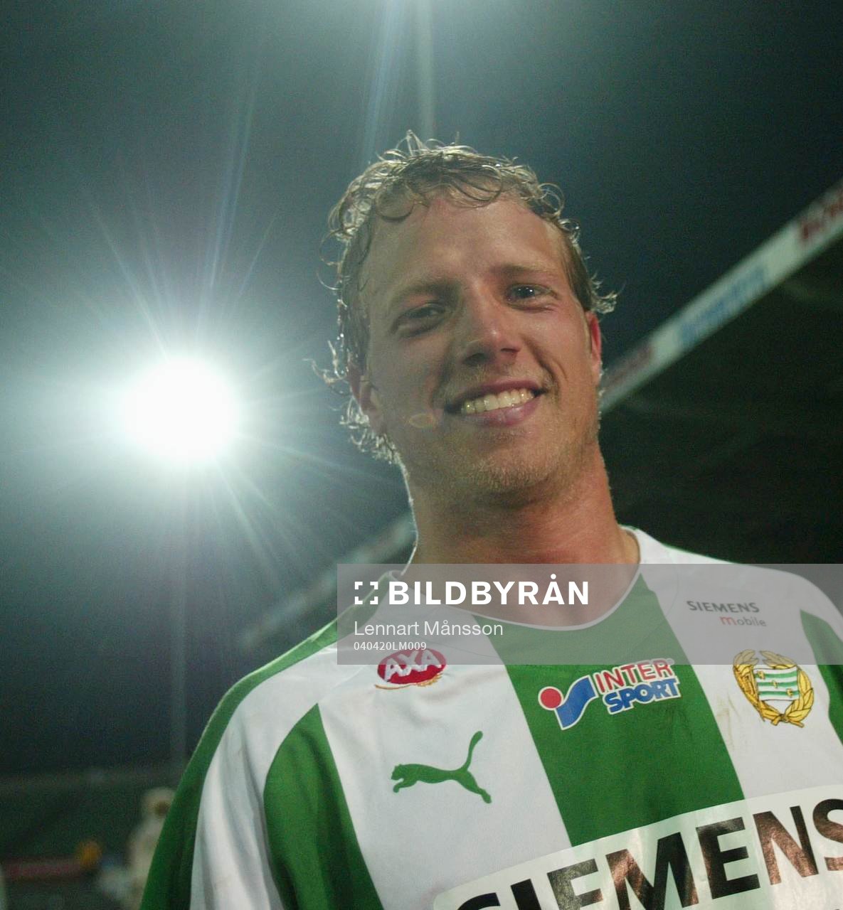 En glad tvåmålsskytt, Erik Johansson, Hammarby
