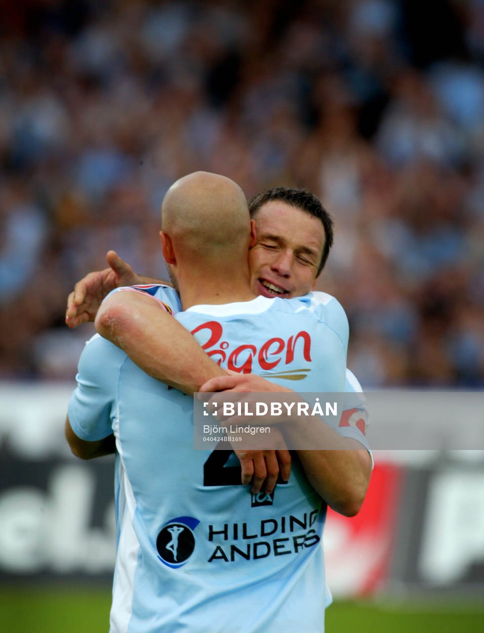 Patrik Andersson och Daniel Majstorovic, Malmö (Jubel,