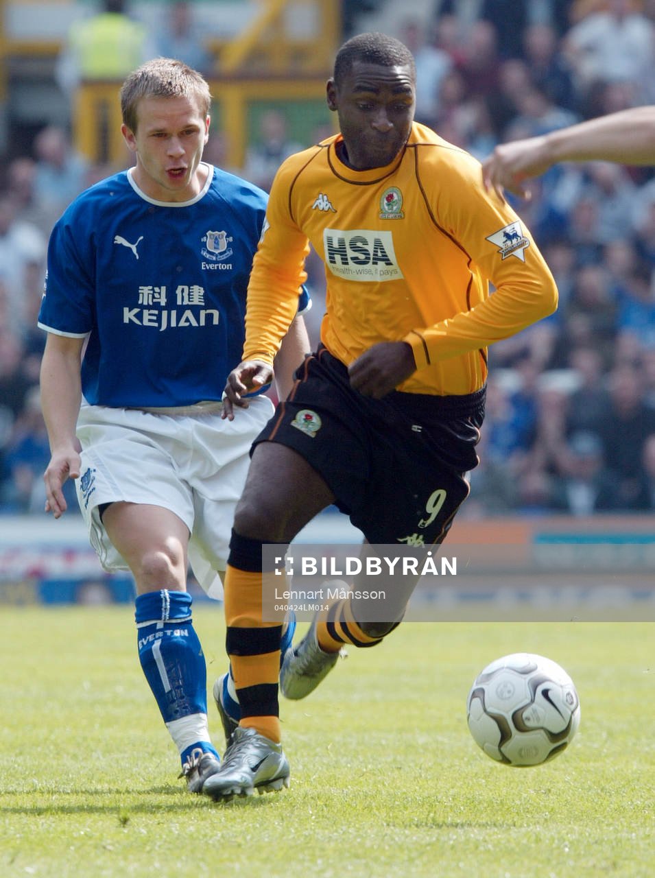Tobias Linderoth och Andy Cole